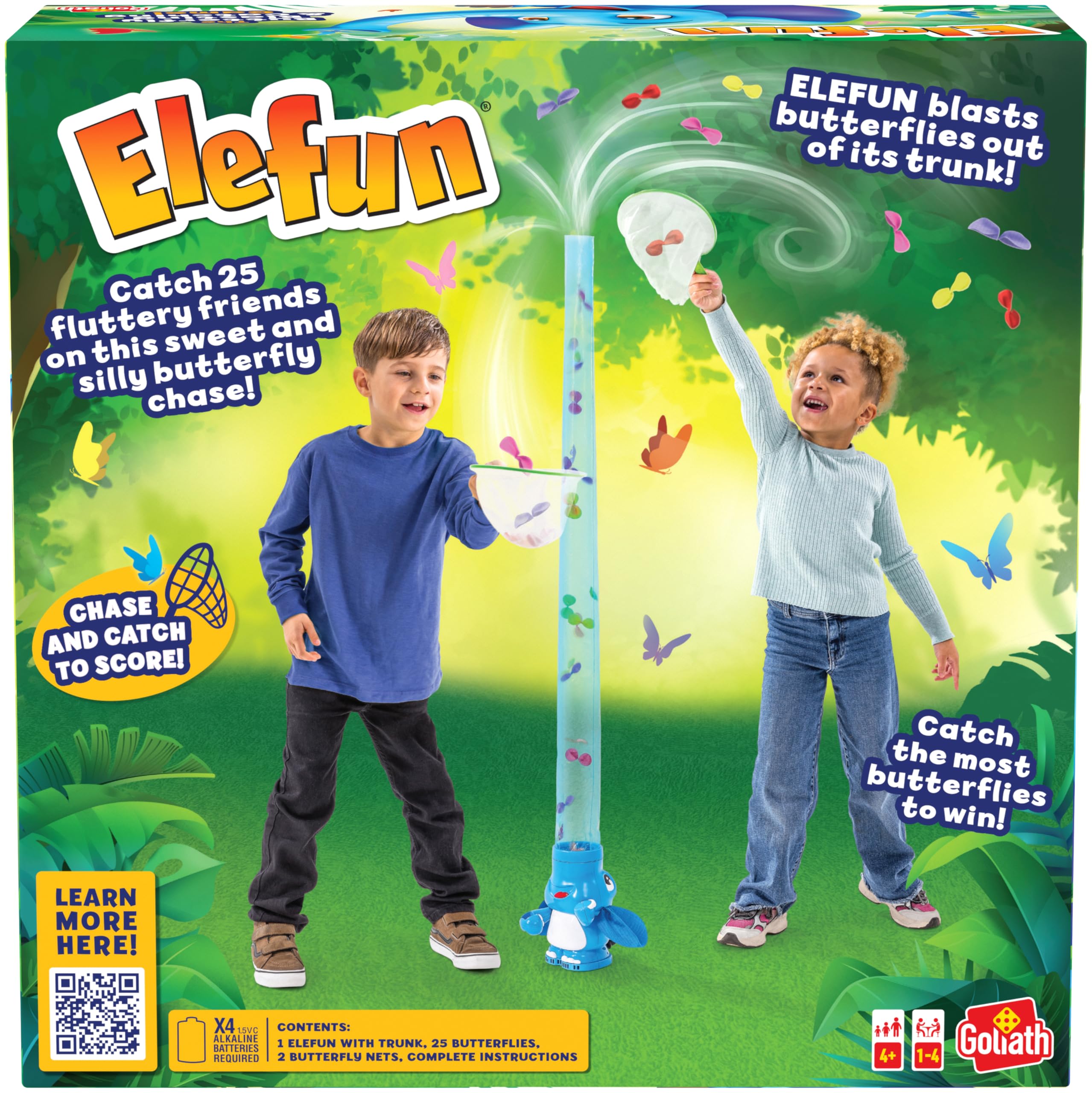 Goliath Elefun Butterfly Blasting and Catching Kids Game - Ages 4+ | 4 Players | Multicolor 4