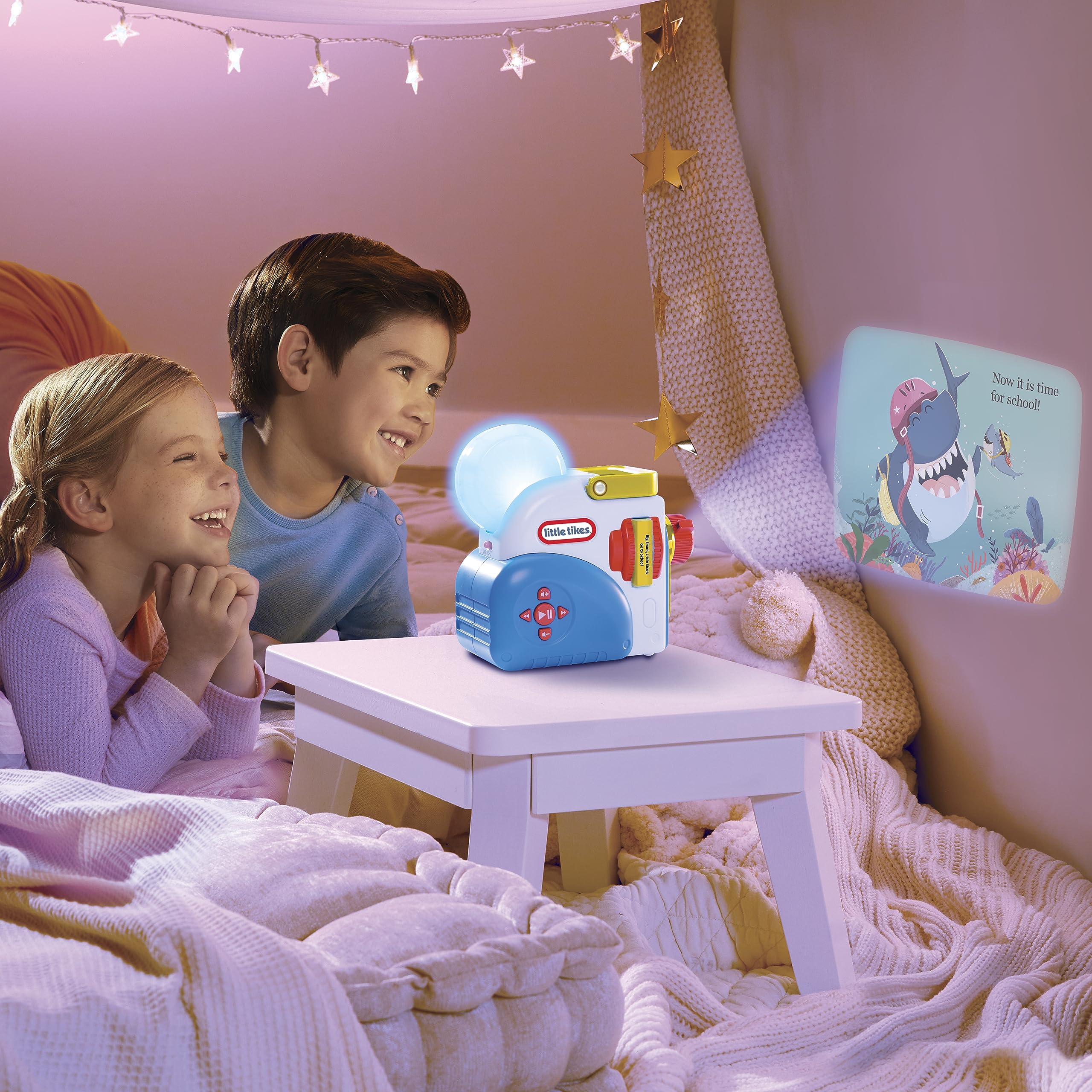 little tikes Story Dream Machine Collection - The Big Shark, Little Shark Storytime Books & Audio Play Character | Ages 3+