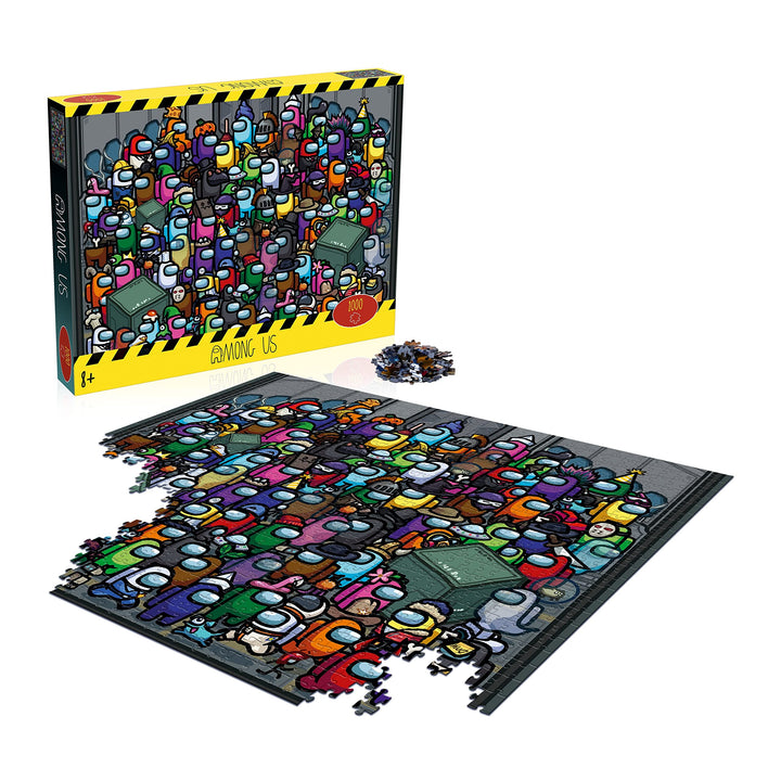 Among Us 1000 Piece Jigsaw Puzzle - Officially Licensed Crime Scene Challenge, Age 8+