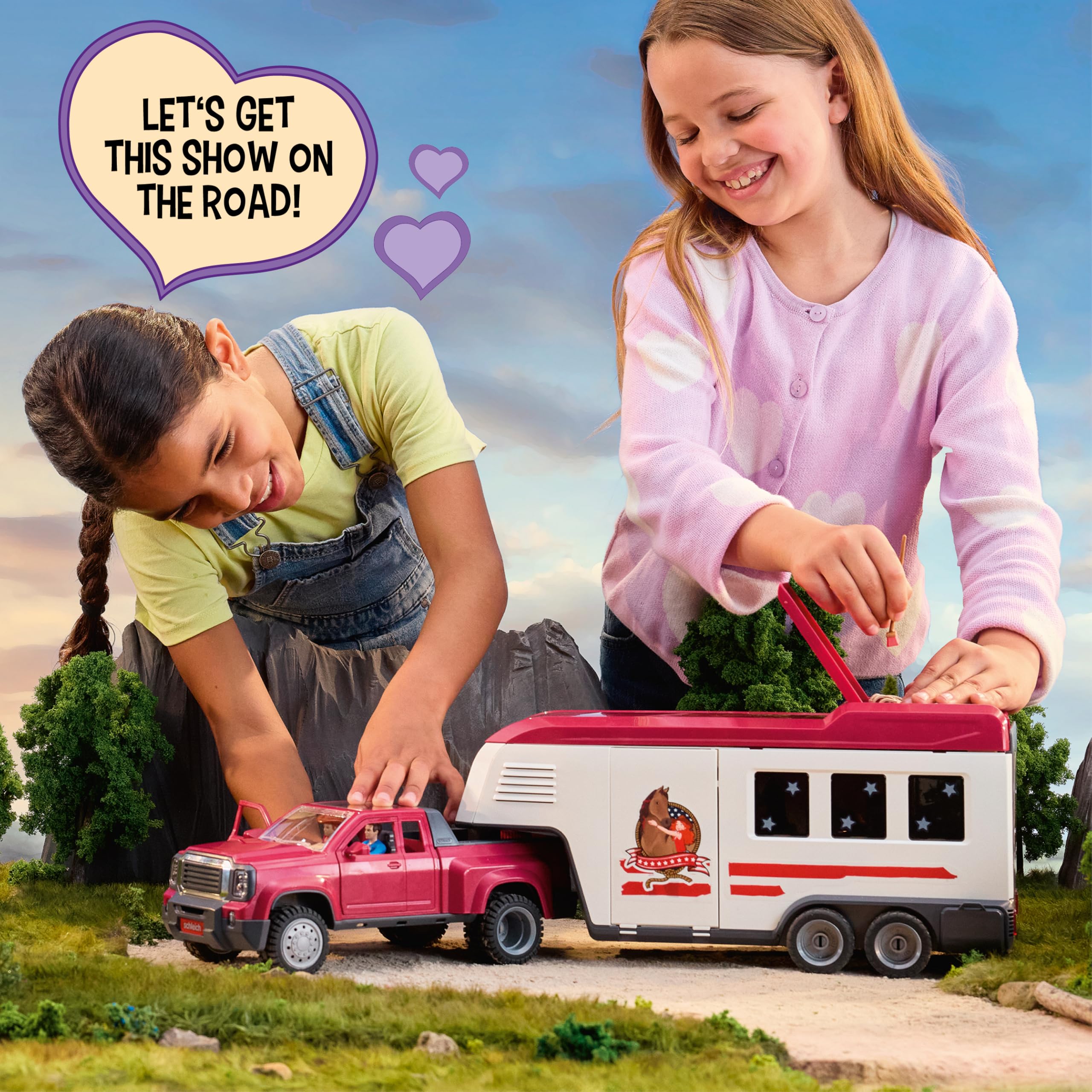 SCHLEICH Horse Club Lakeside Truck and Trailer Playset | 119 Pieces | Ages 5-12 2
