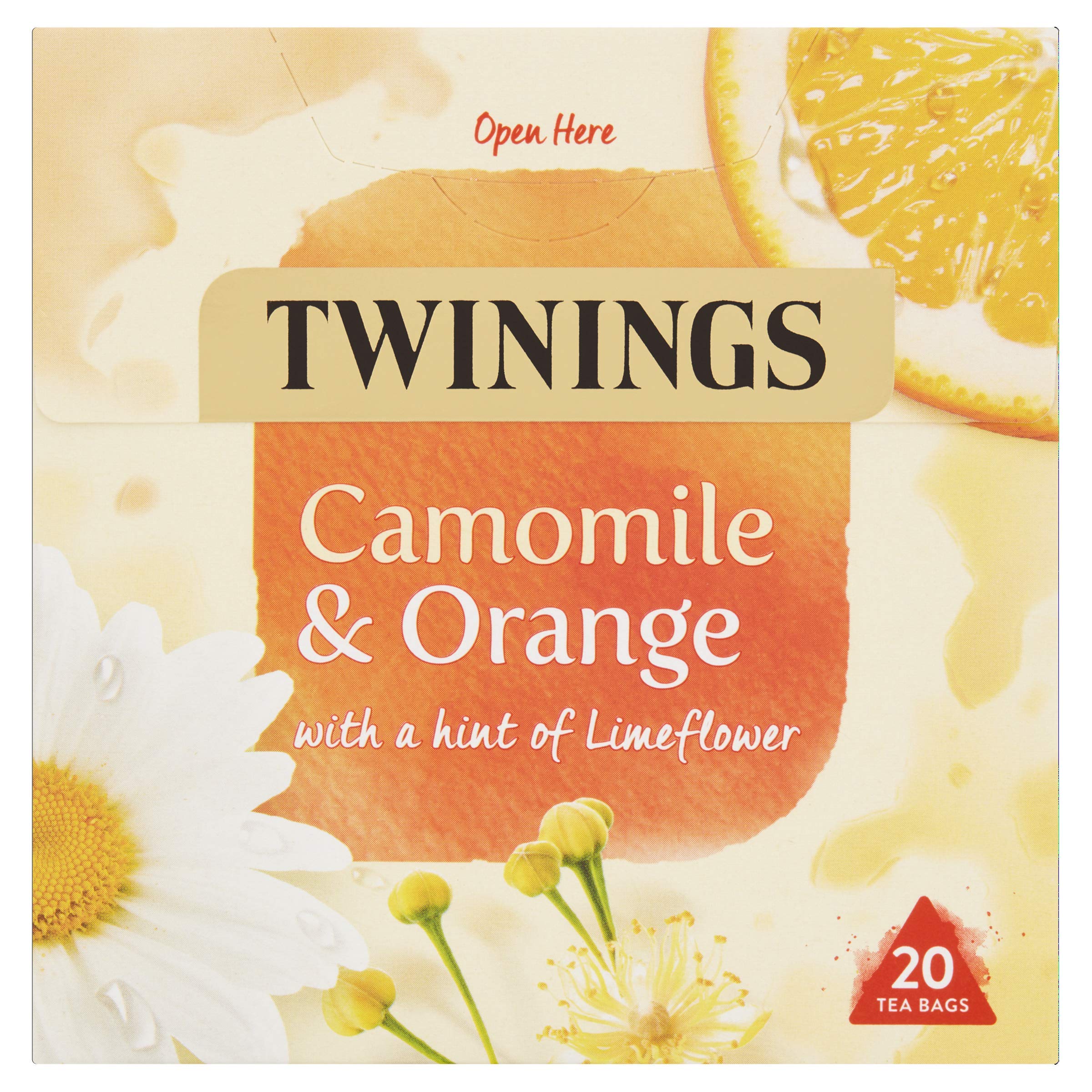 Twinings Camomile and Orange Herbal Tea Bags, 20 Count, Sugar Free, Caffeine Free 1
