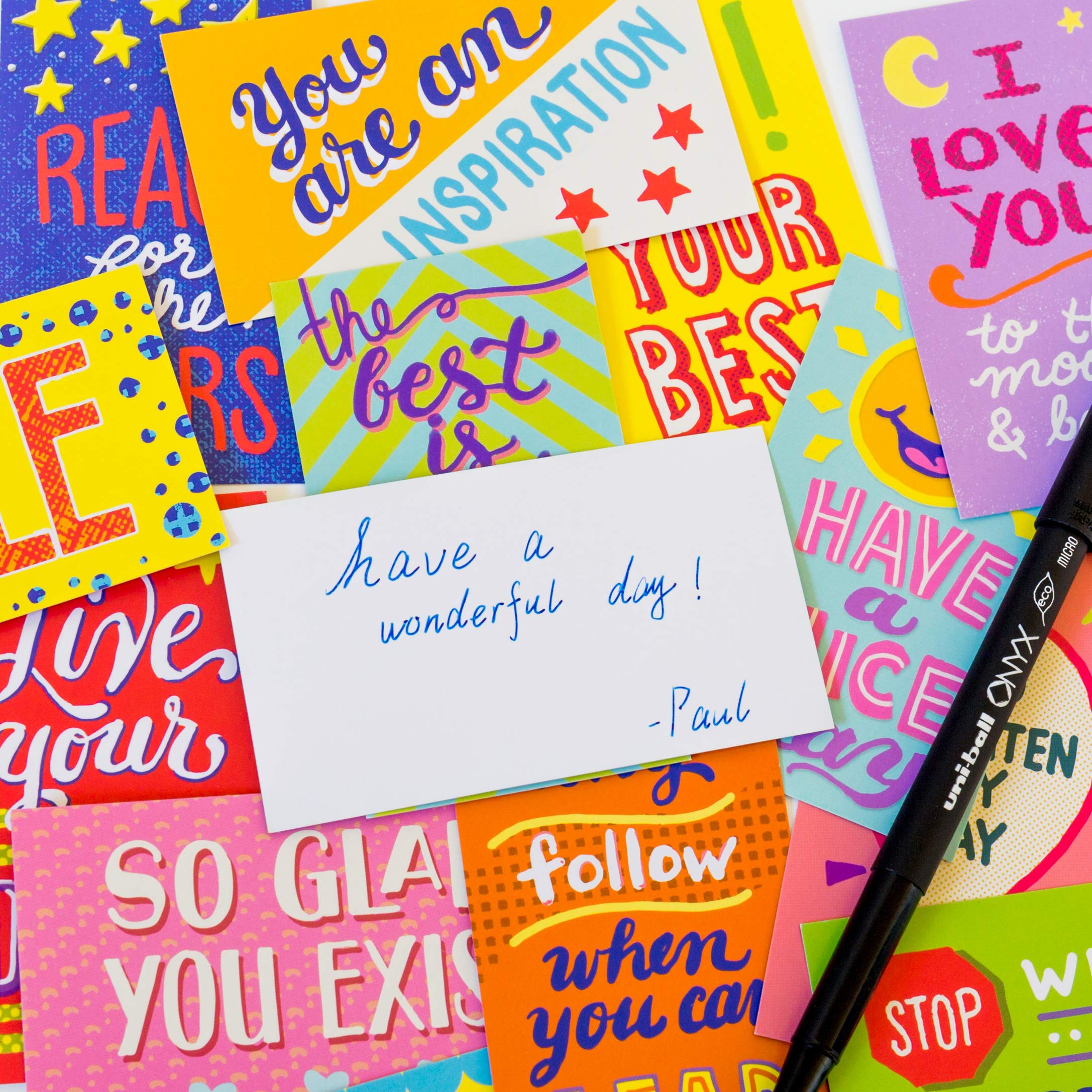Youngever 300 Pack Motivational Quote Cards - Business Card Size | 100 Unique Designs 3