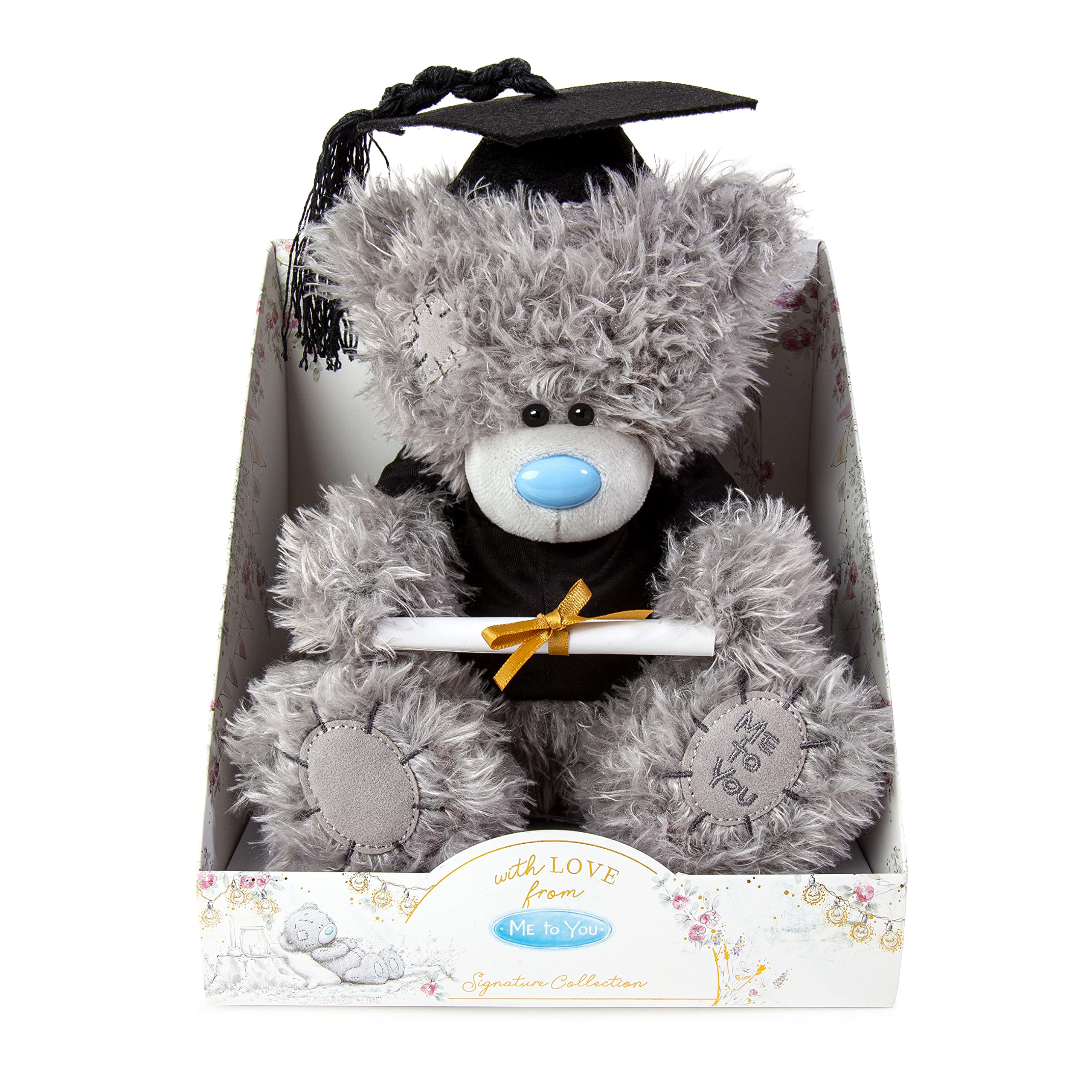 Me To You Bear Graduation Bear AP901105 - 19cm Grey Polyester Stuffed Animal