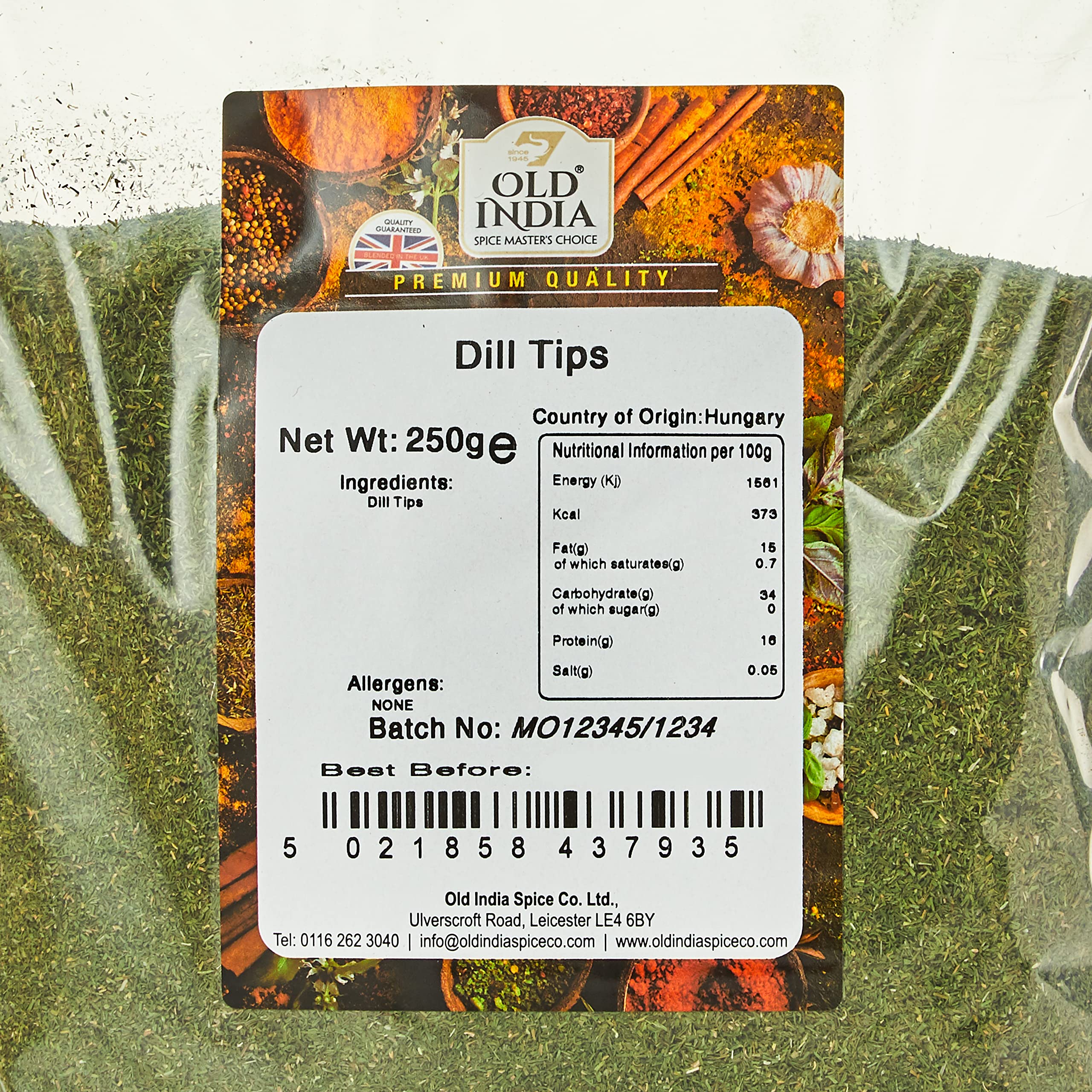 Old India Dill Tips Powder - 250g Natural Whole Spice for Curries and Soups 2