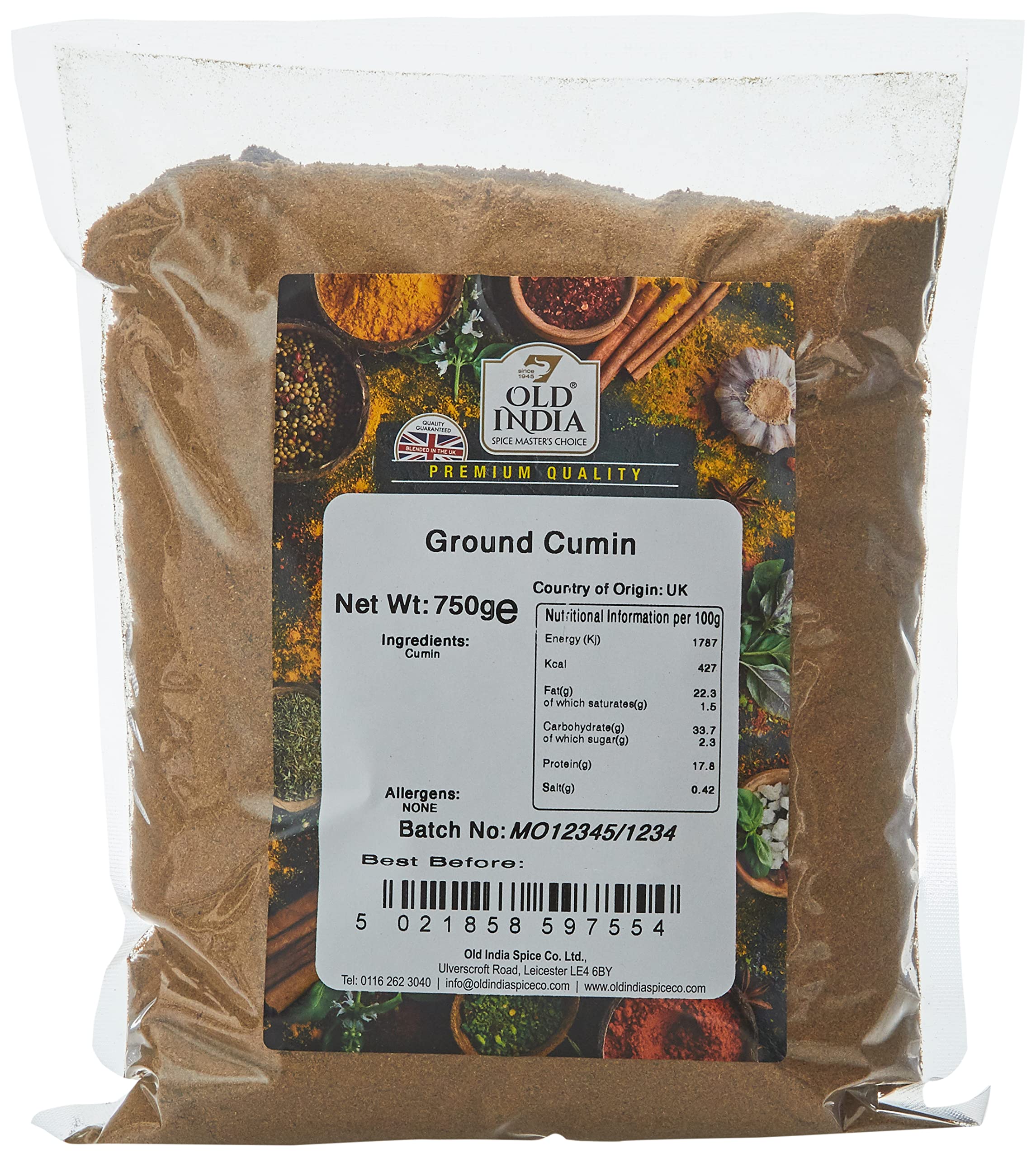Old India Ground Cumin 750g 1
