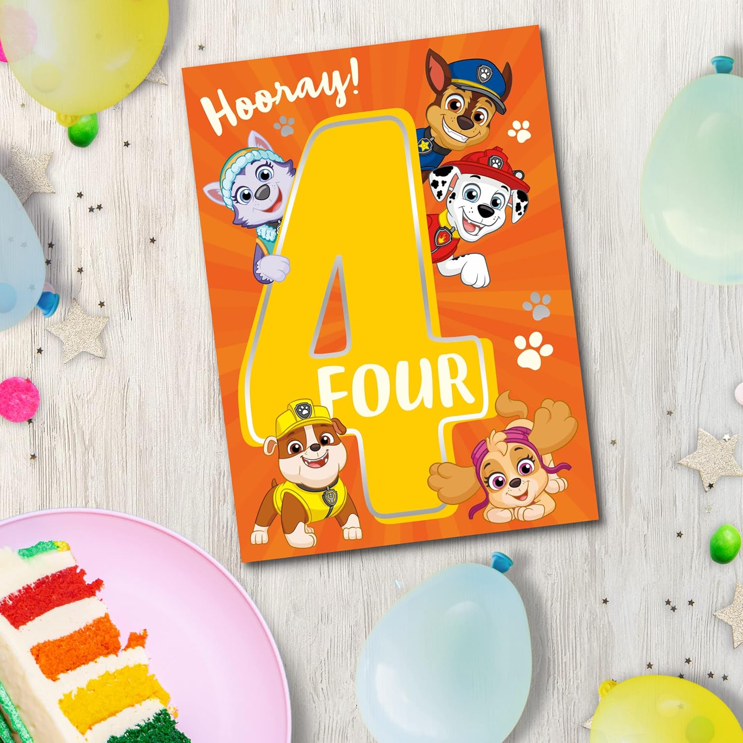 Official Paw Patrol Age 4 Birthday Card 7