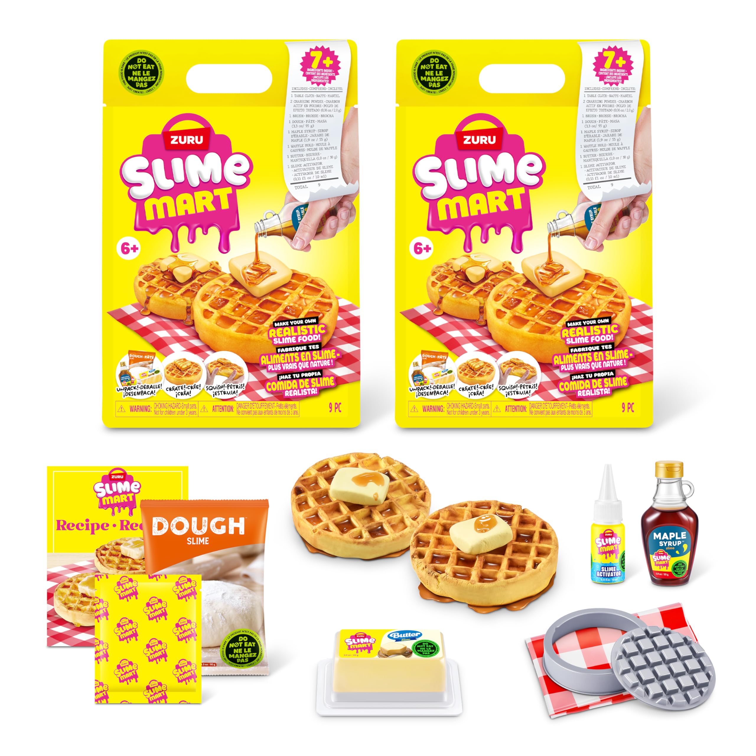 Slime Mart Small Bag by ZURU - Waffles Slime Compound for Kids 6+ 1