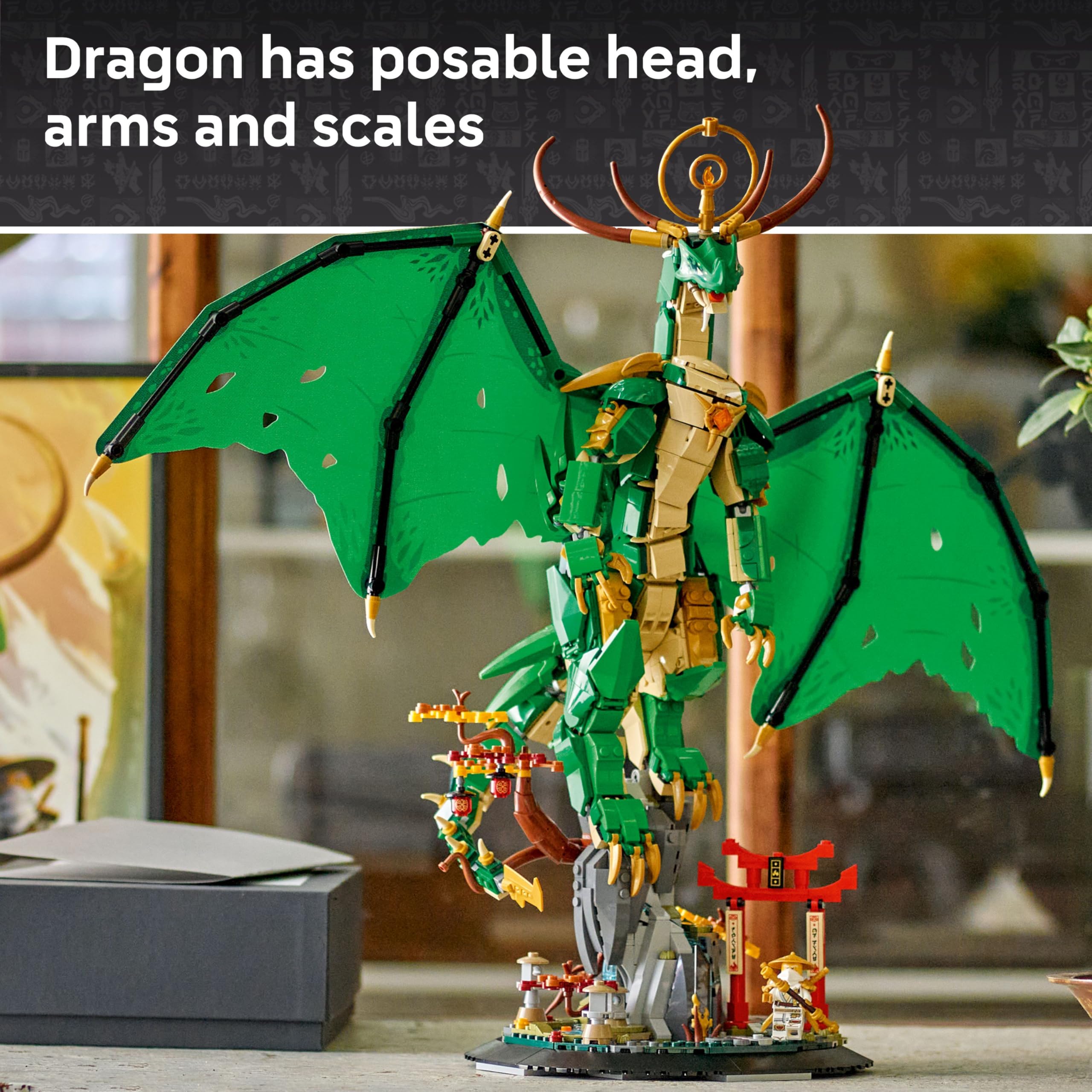 LEGO NINJAGO The Guardian Dragon 71847 Building Set | Ages 14+ | Includes Master Wu Minifigure 3