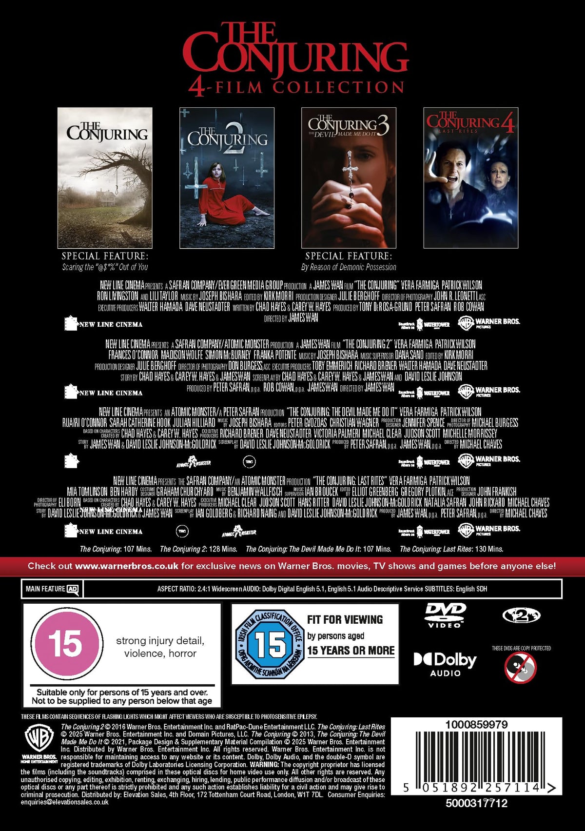 The Conjuring 1-4 Collection [DVD]