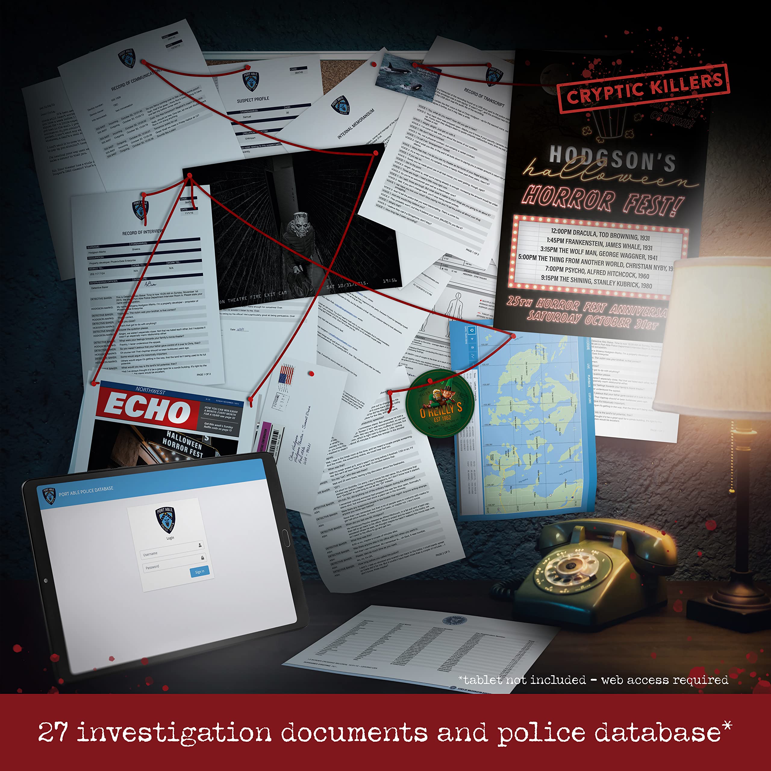 Cryptic Killers Cold Case Files Investigation - Murder at the Movie Theater | 2 Hours Playtime | Difficulty 3/5 3