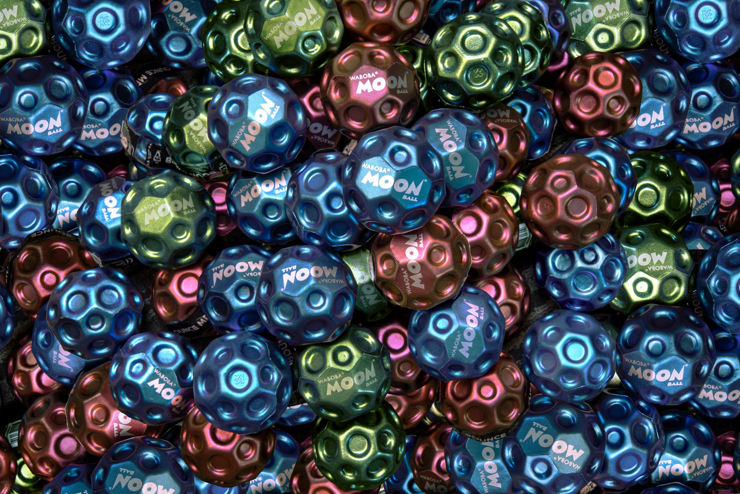 Waboba Metallic Moon Ball - Hyper Bouncy, Iridescent Color-Changing, 65mm PU Ball 7