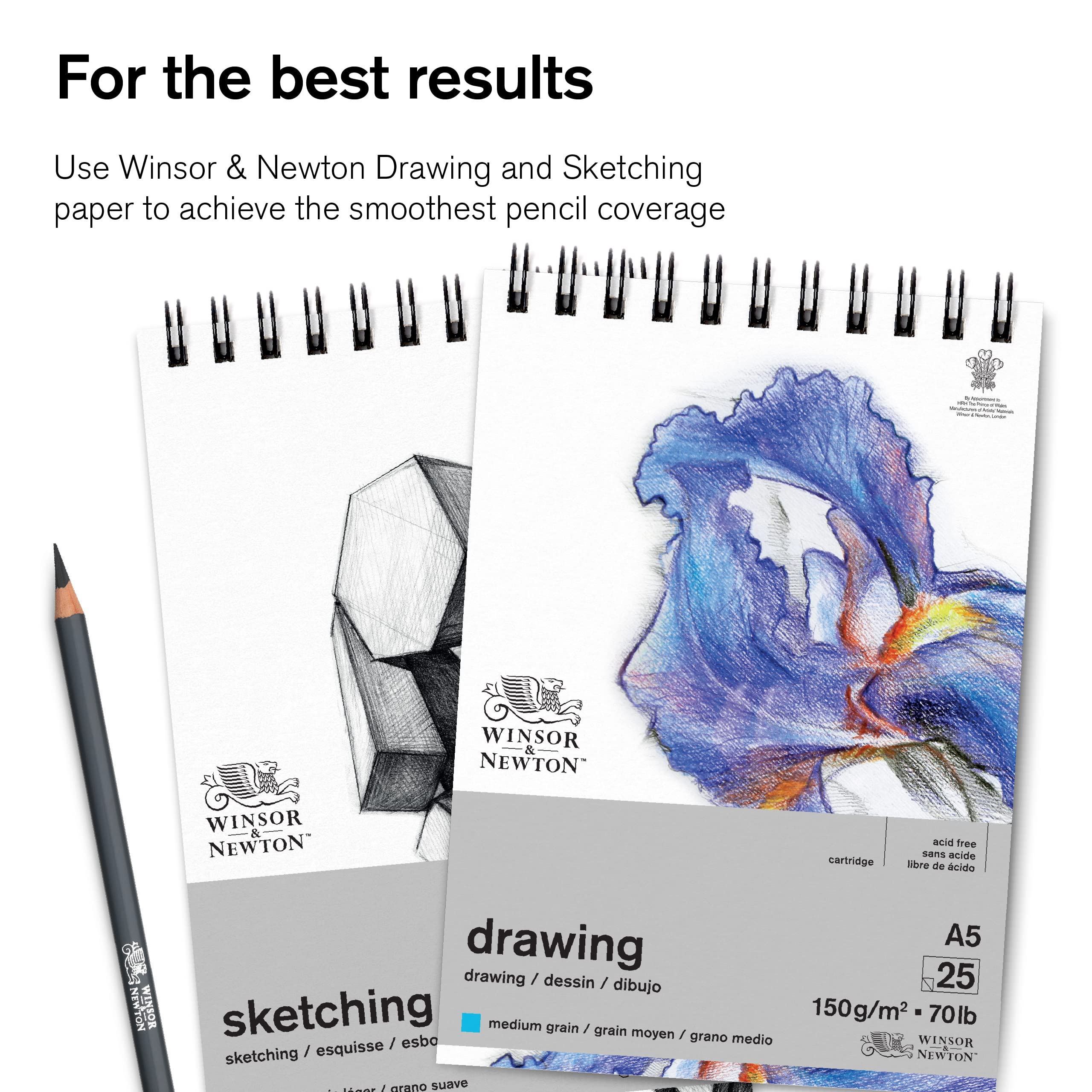 Winsor & Newton Studio Collection Sketching Pencils Set of 10 Graphite + Charcoal 9