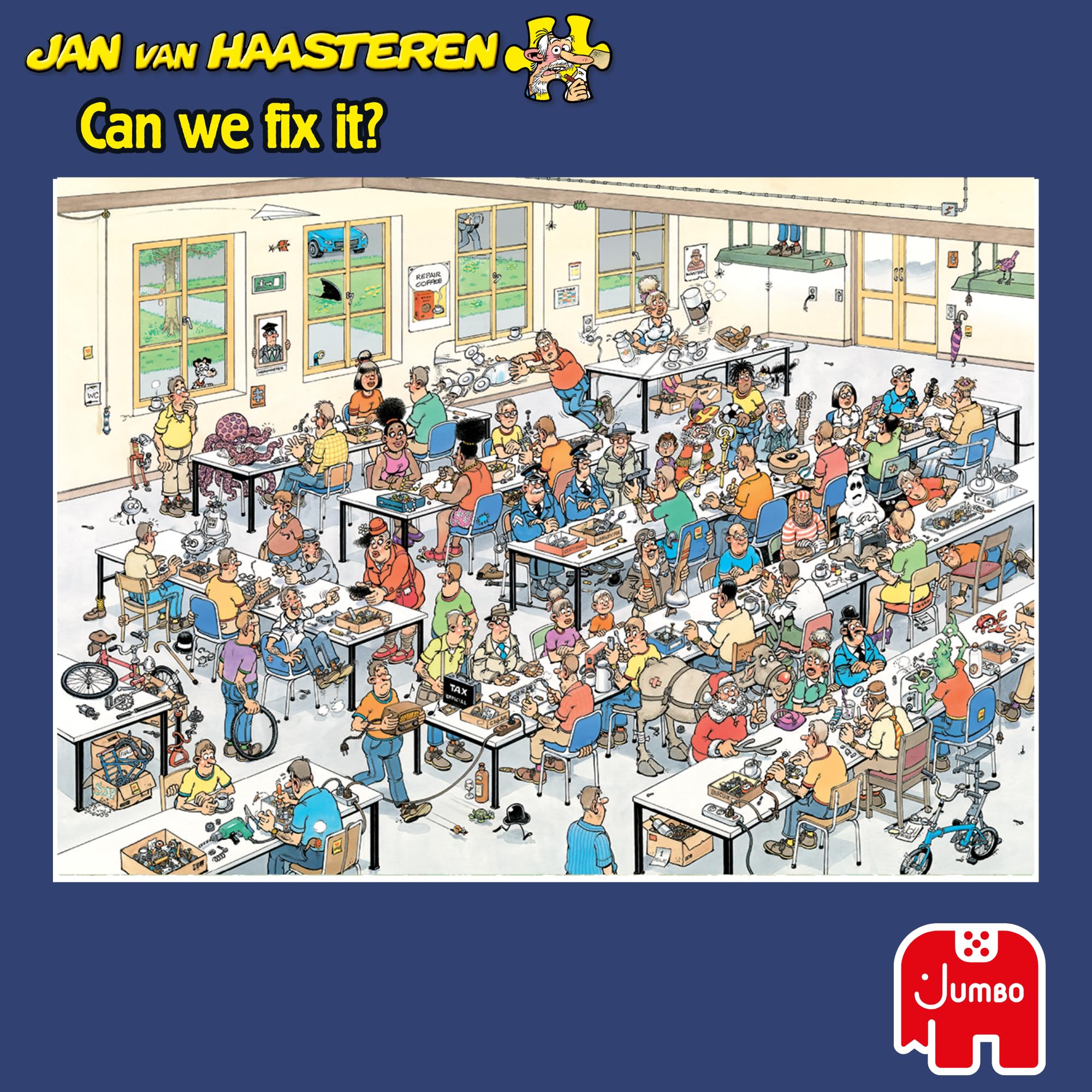 Jan van Haasteren Can We Fix It? - 1000 Piece Adults Jigsaw Puzzle | 68cm x 49cm 8