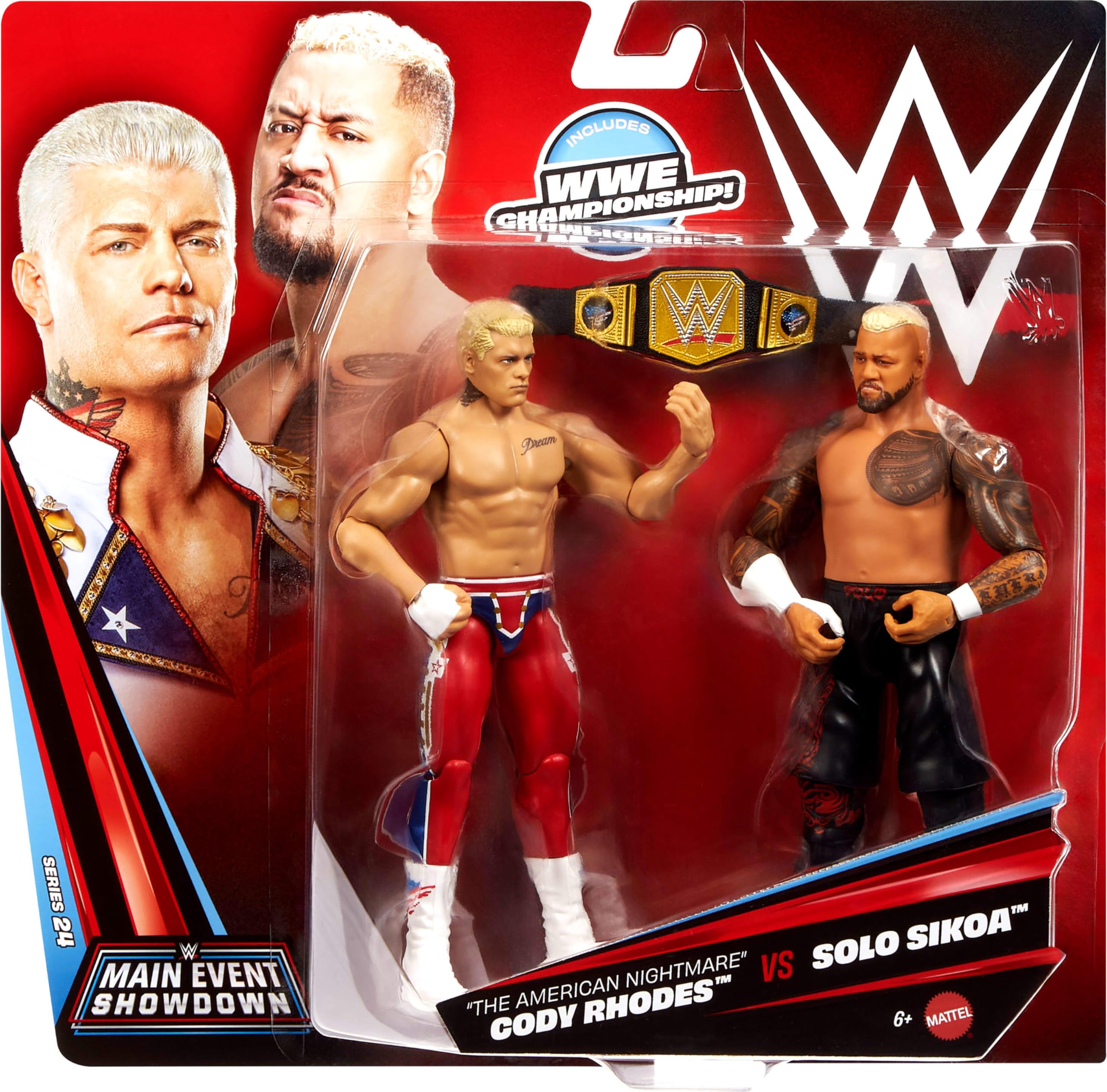 Mattel WWE Main Event Showdown Action Figures 2-Pack with Accessory, Series 6