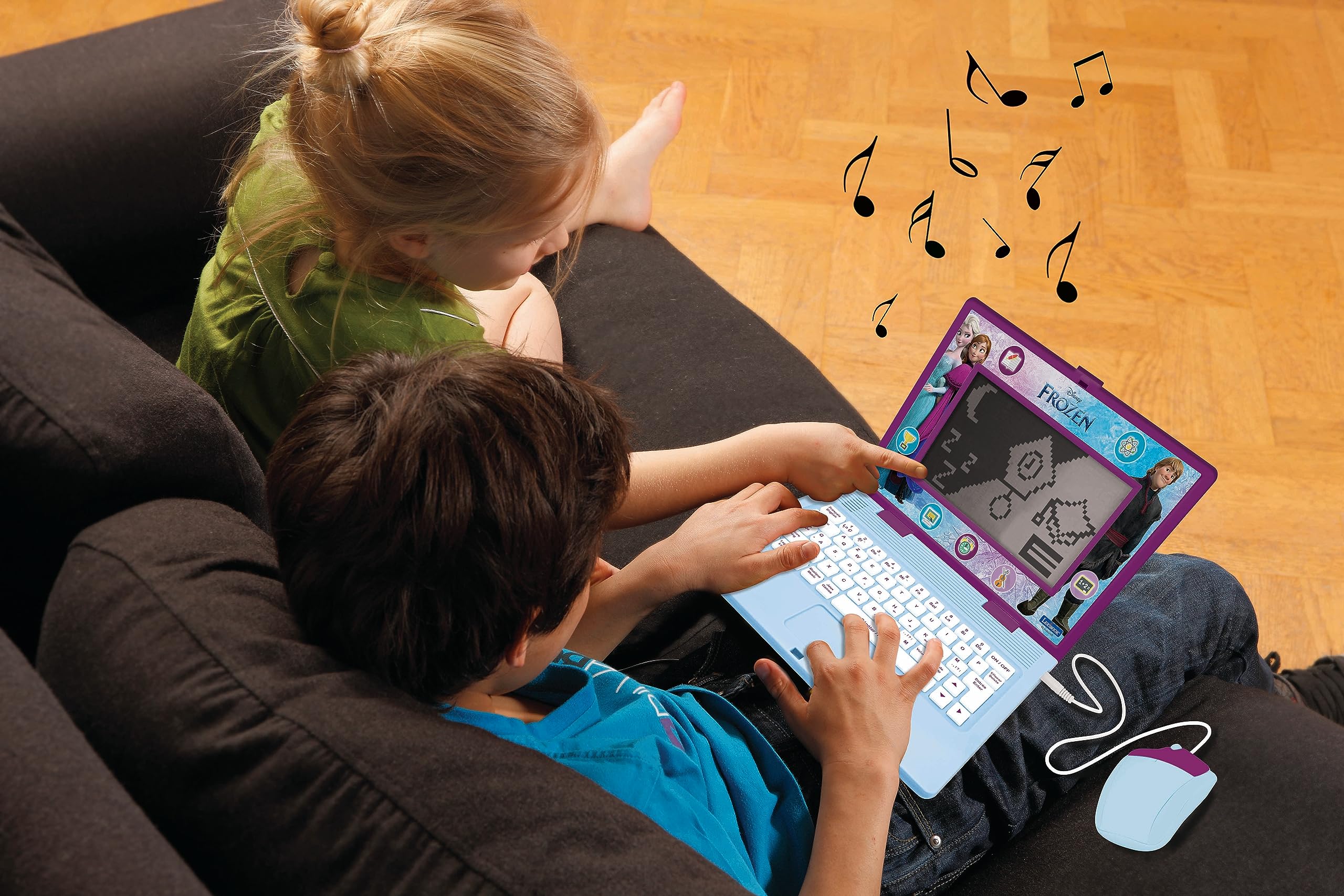 LEXIBOOK Frozen Bilingual Educational Laptop - English & French Learning for Kids 12