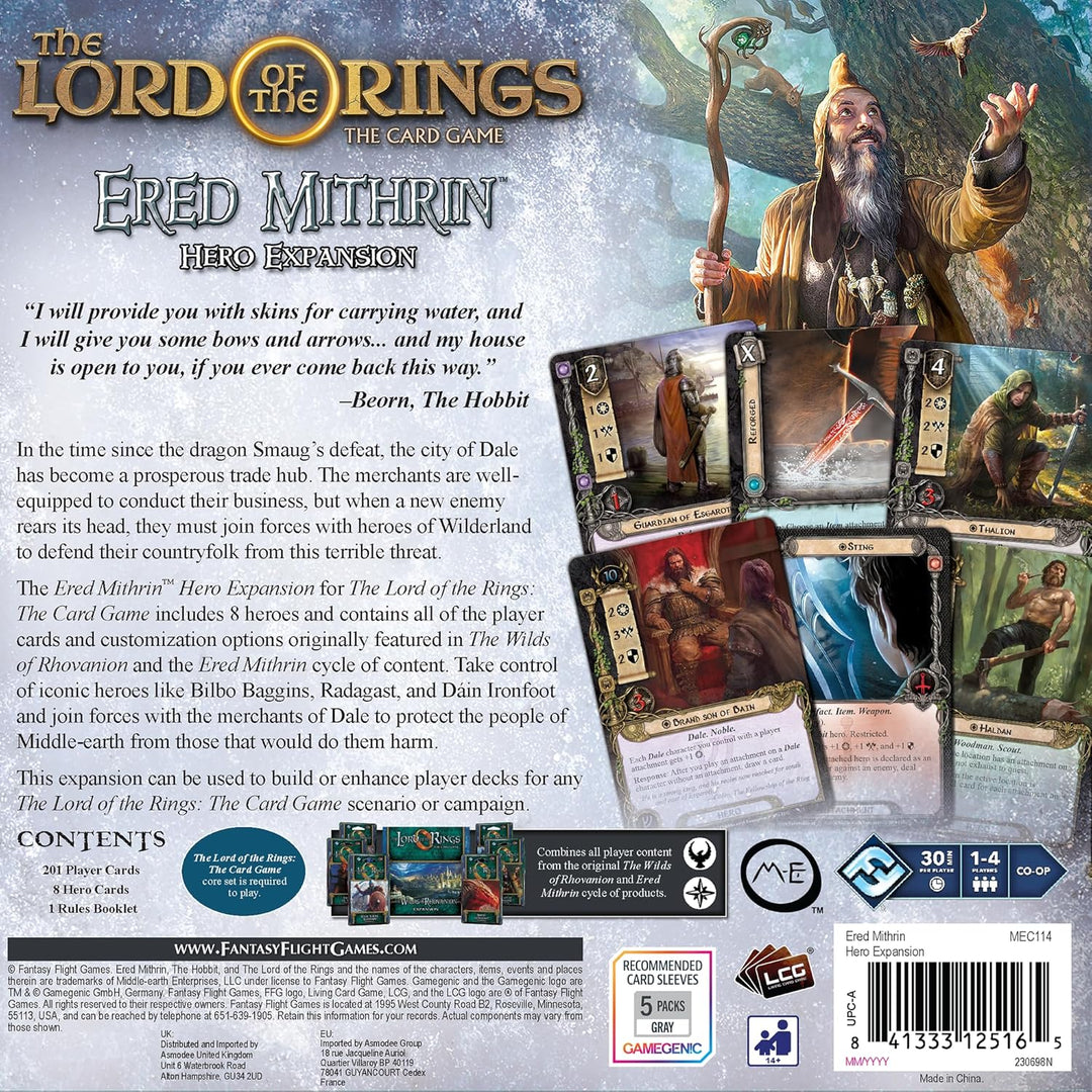 Fantasy Flight Games The Lord of the Rings: The Card Game Ered Mithrin Hero Expansion (FFGMEC114)