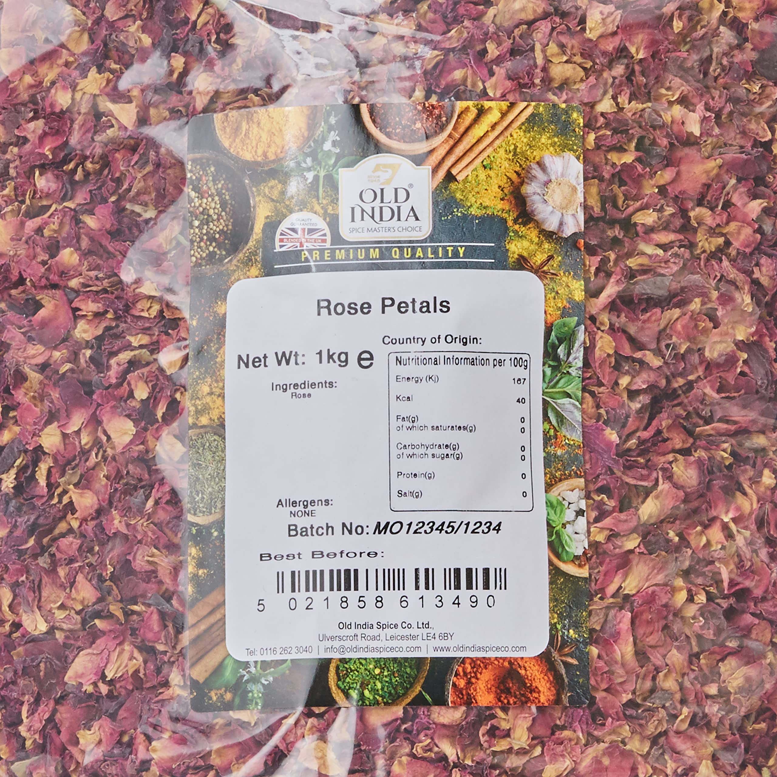 Old India Rose Petals - 1kg 2