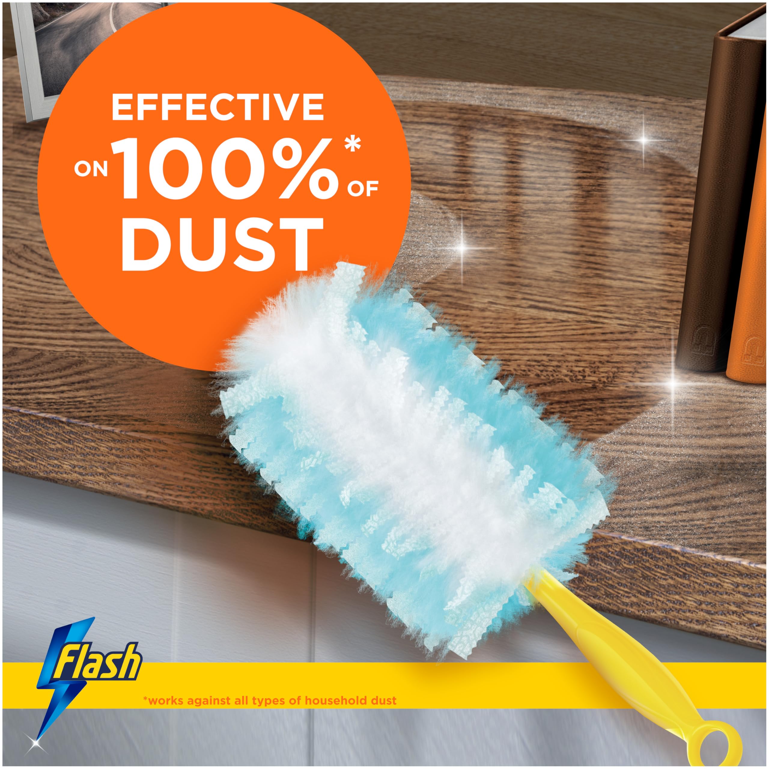 FLASH Dust Magnet Duster Refills - Traps 3x More Dust | 9 Count | Yellow 2