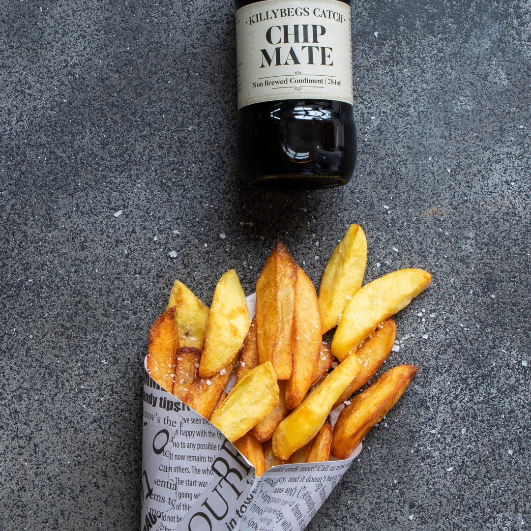Shines - Chip Mate Non Brewed Condiment, Chip Shop Vinegar - 284ml Glass Bottle