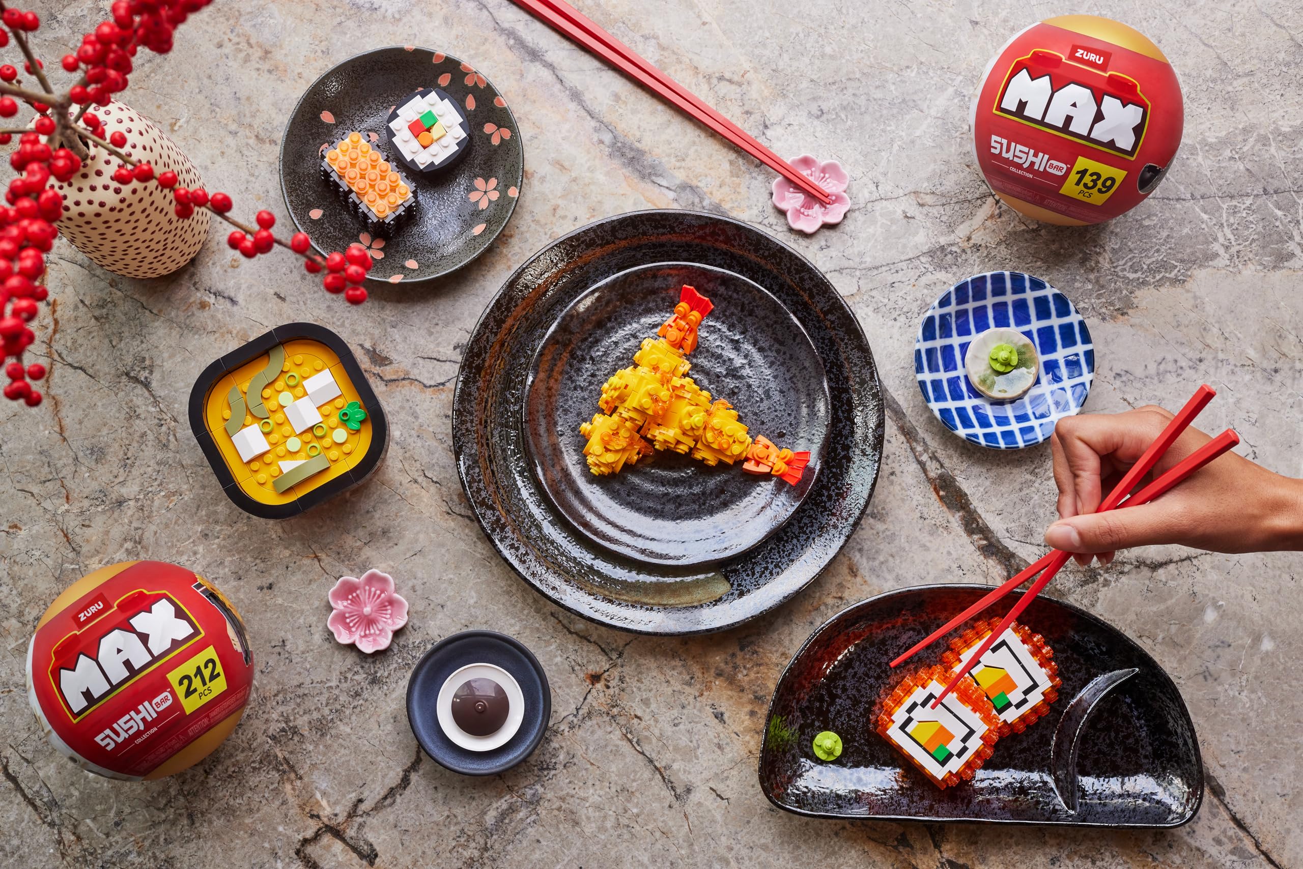 Max Build More Premium Sushi Bar Collection (Tempura) - 212-Piece Buil