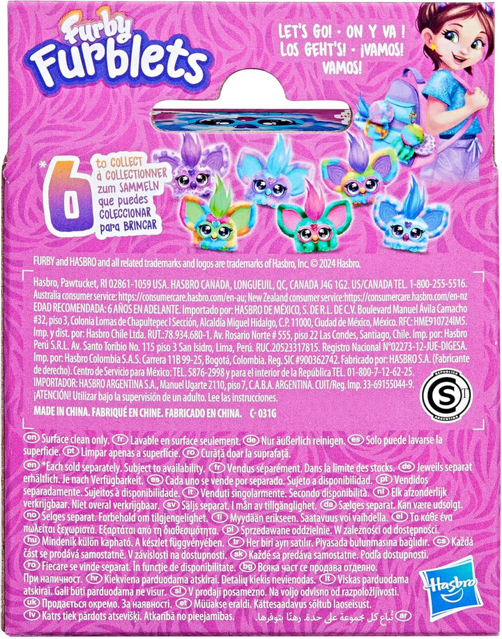 Furby Furblets Ooh-Koo Mini Friend, 45+ Sounds, Rock Music & Furbish Phrases, El