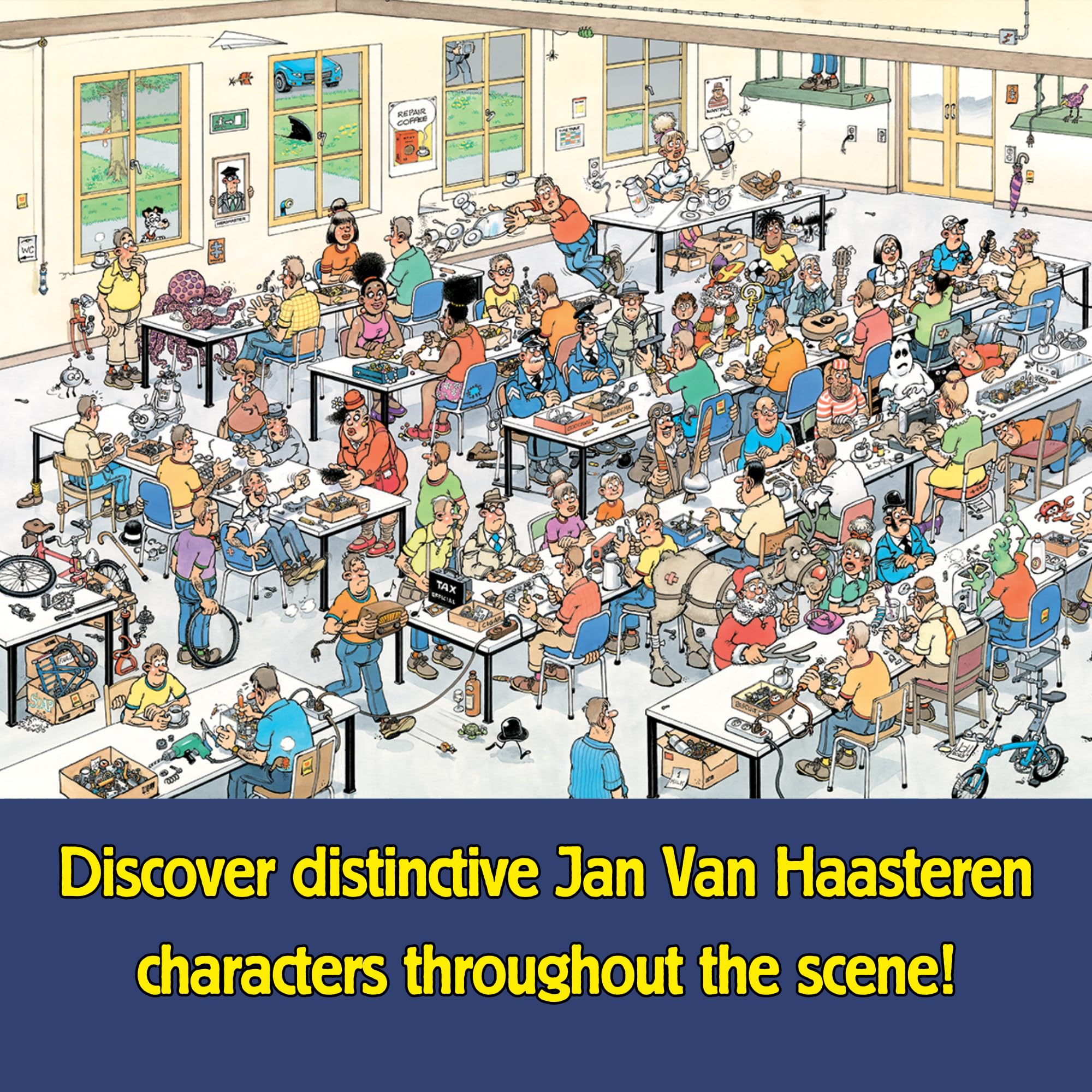Jan van Haasteren Can We Fix It? - 1000 Piece Adults Jigsaw Puzzle | 68cm x 49cm 4
