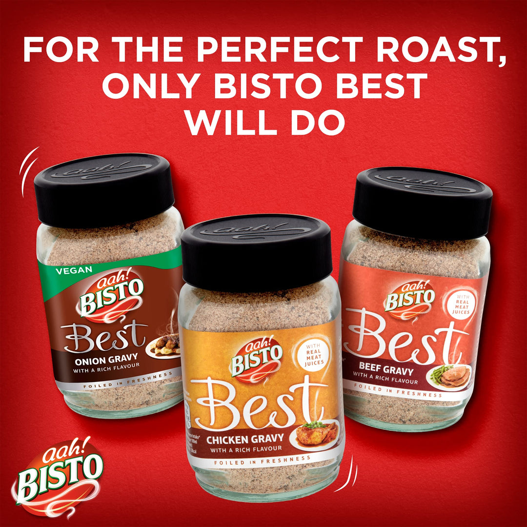 Bisto - Best Chicken Gravy Granules Made with Real Meat Juice, 230 g Jar
