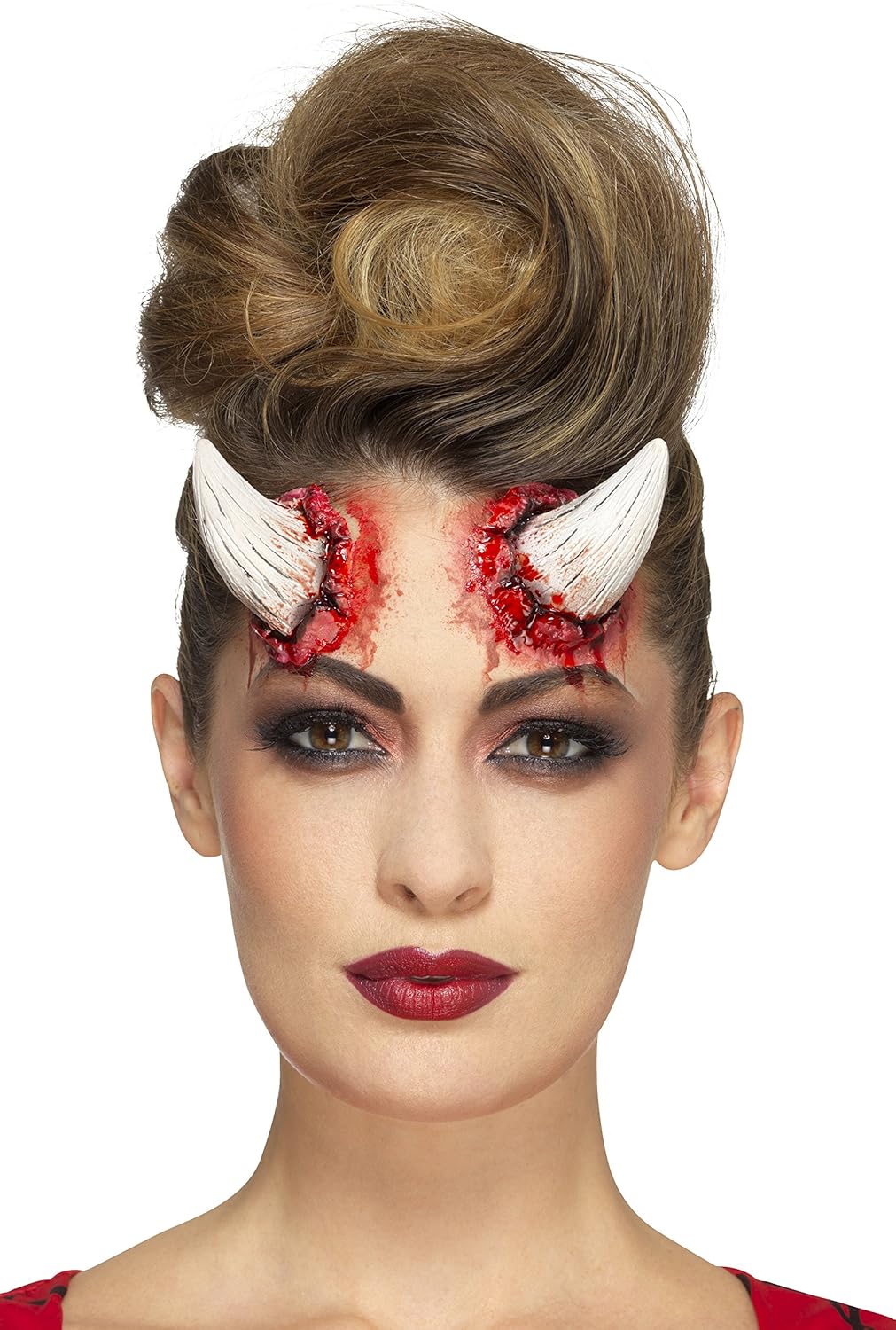 Smiffys Latex Devil Horn Prosthetics with Adhesive 1