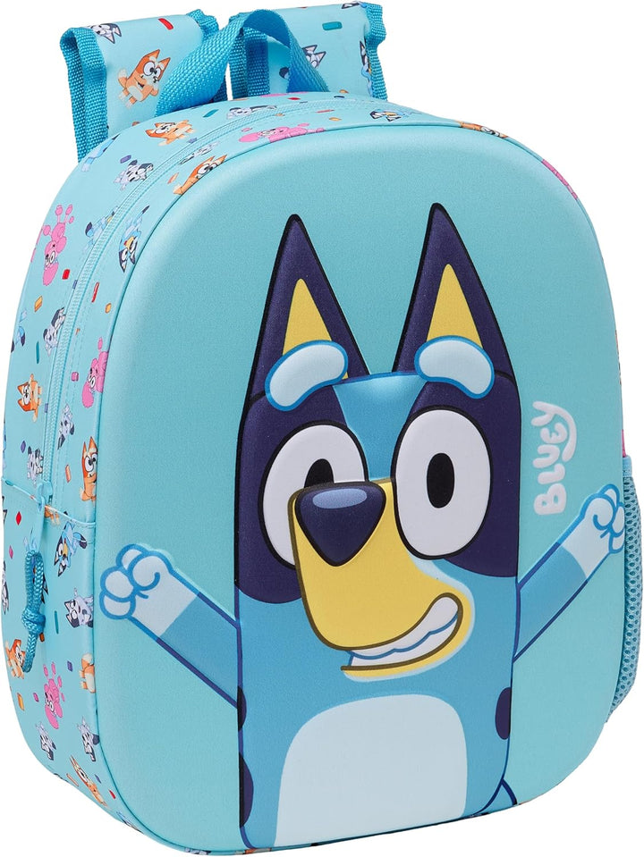 Safta Bluey 3D Design School Backpack with Cart Adaptability (M890A-612433890)