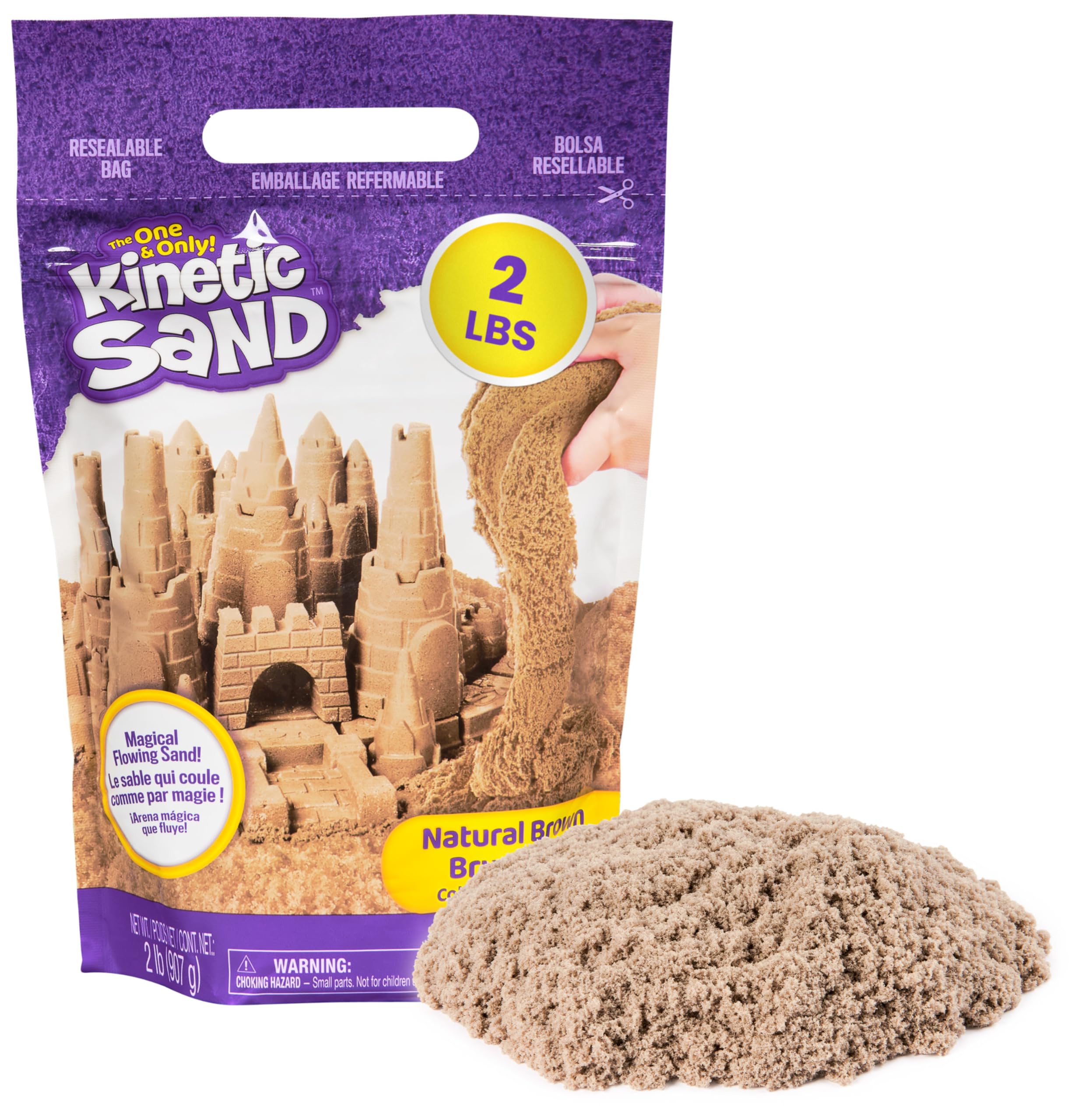 Kinetic Sand Original Mouldable Sensory Play Sand - Brown | 906 g | Ages 3+ 1