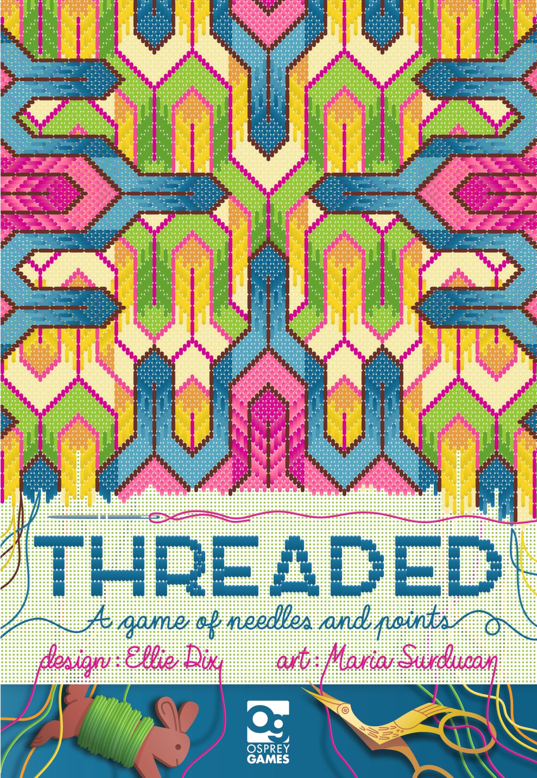 Osprey Games Threaded: A Game of Needles and Points | Worker Placement | 2-5 Players 1