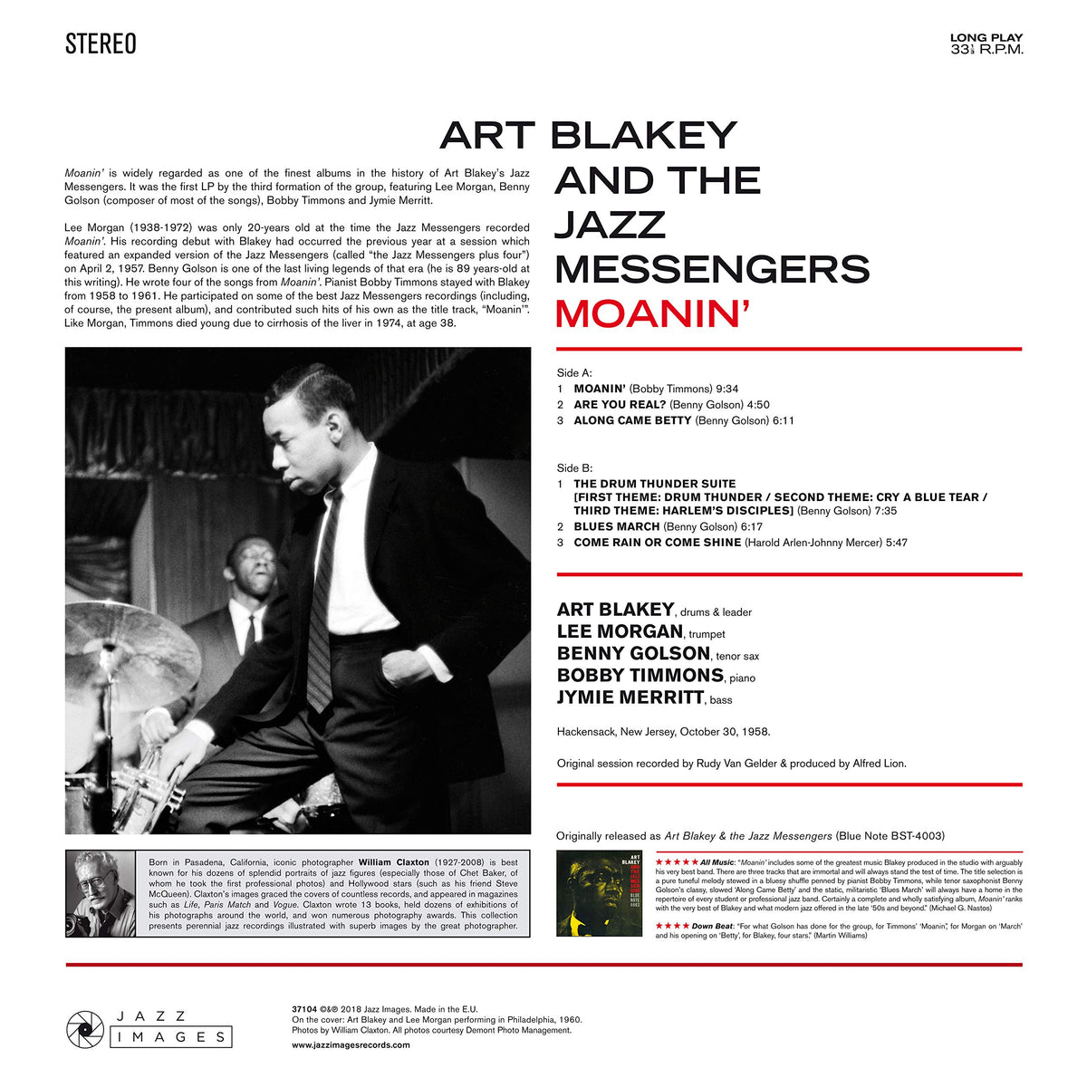 Art Blakey and the Jazz Messengers - Moanin’ [Vinyl]