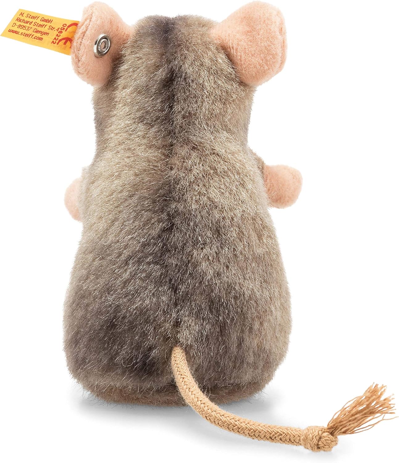 Steiff Piff Mouse Plush Toy - Soft Grey Stuffed Animal, 10cm 5