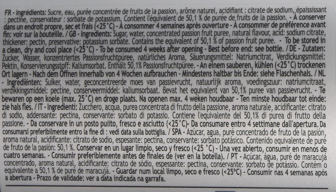 MONIN - Passion Fruit Mix Puree 1 Litre