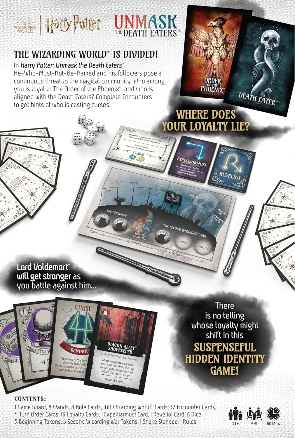 USAopoly Harry Potter: Unmask The Death Eaters Board Game (HB010-839-002300-06)