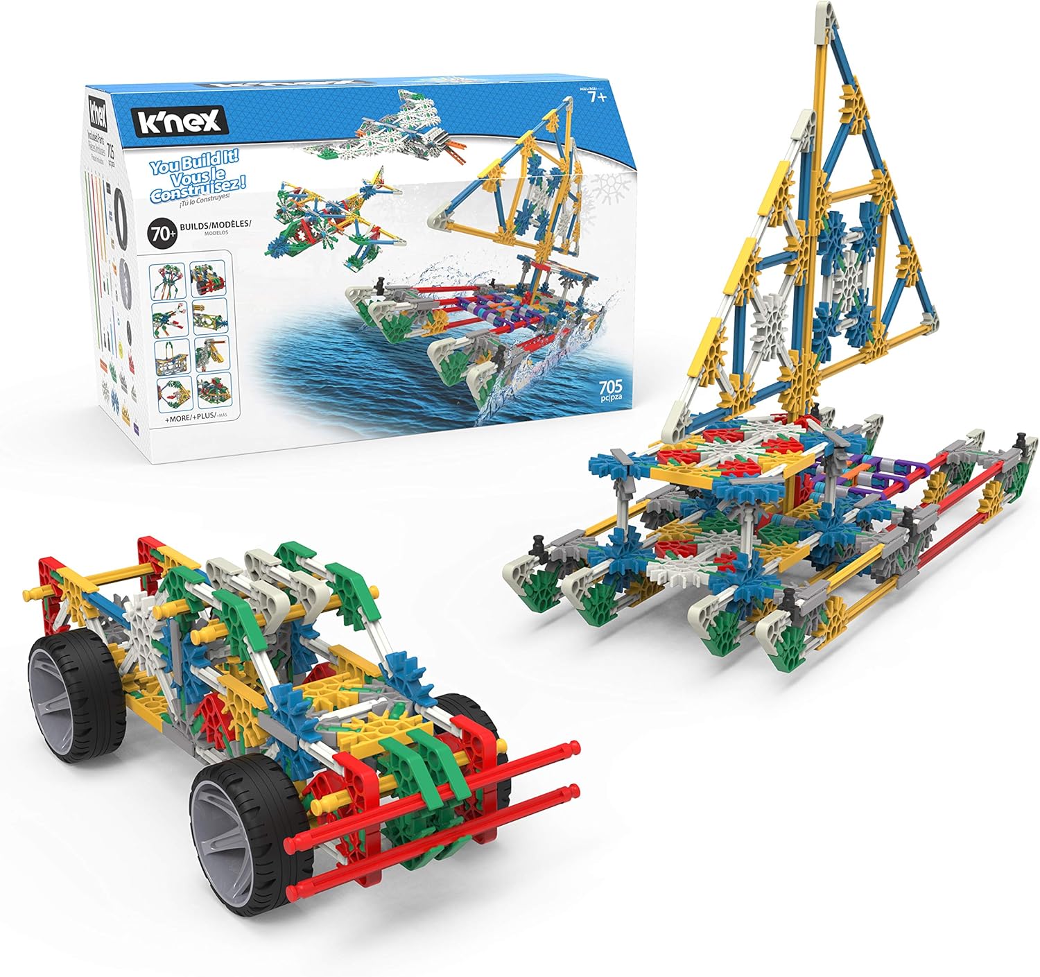 K'NEX 70 Model Building Set - 705-Piece STEM Construction Kit for Kids 7+ 1