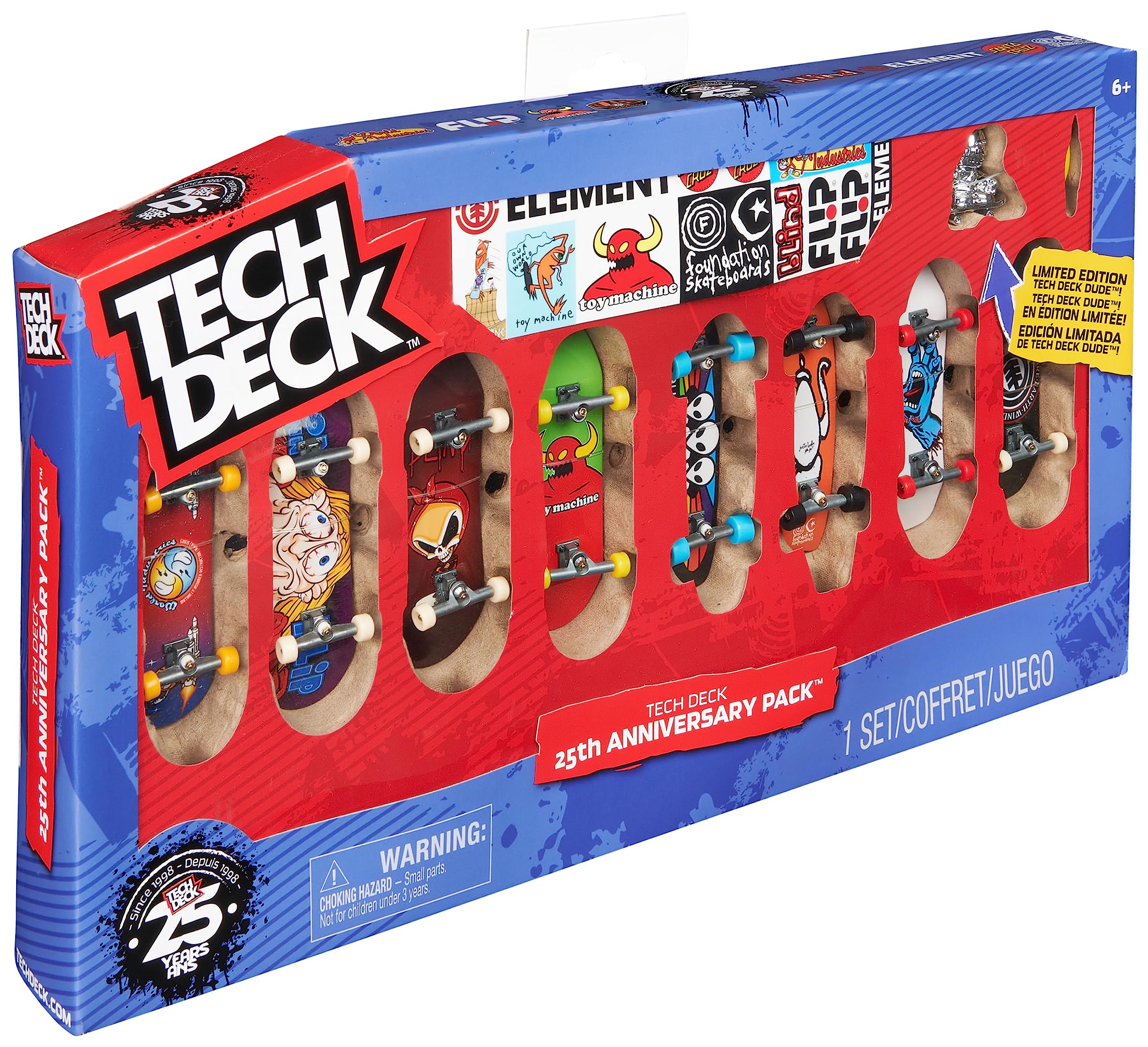 Tech Deck 25th Anniversary 8-Pack with Exclusive Silver Collector's Edition Figure 13