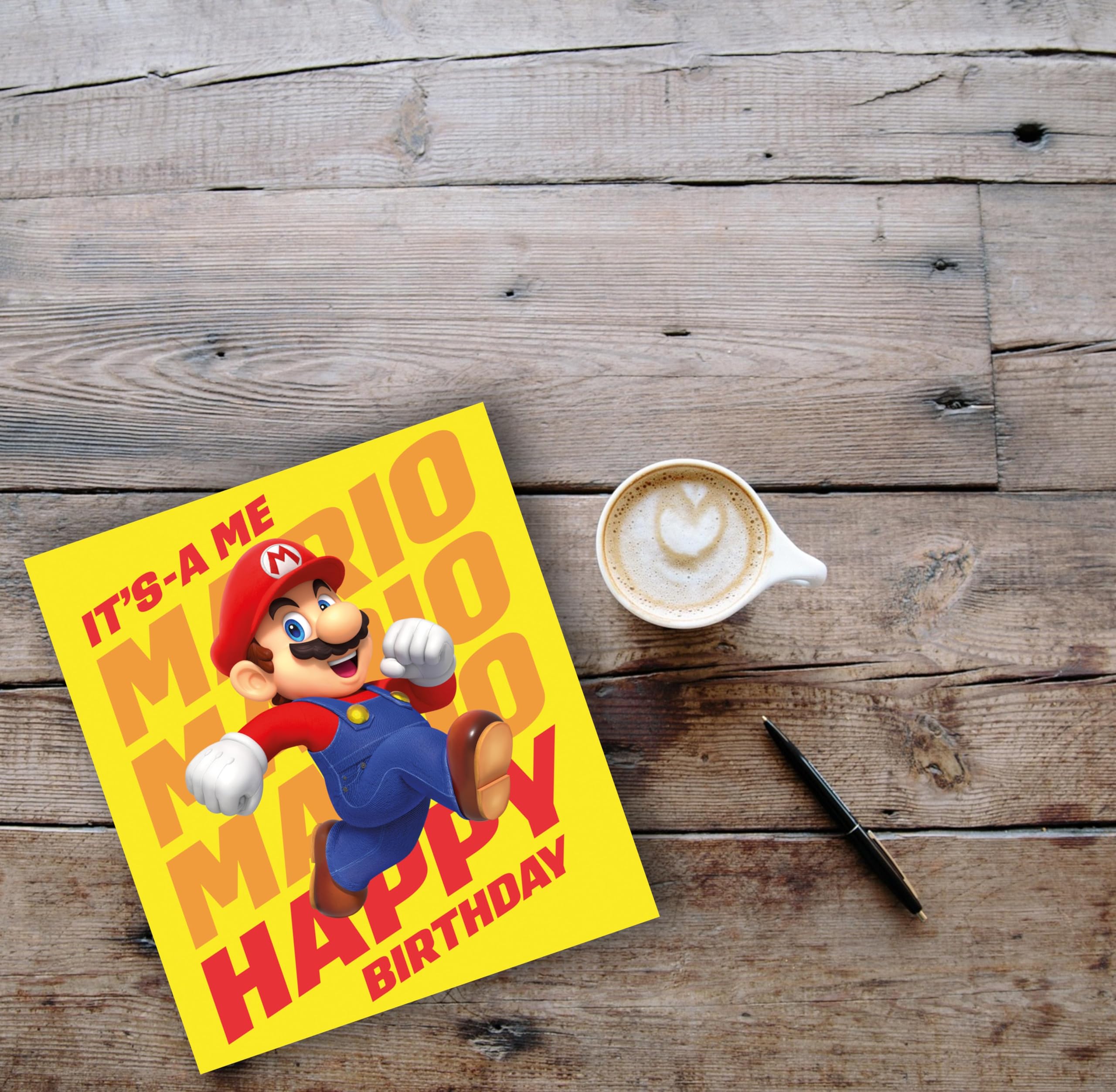 Danilo Promotions LTD Super Mario Birthday Card | Officially Licensed | Standard Size 22.86cm x 12.7cm