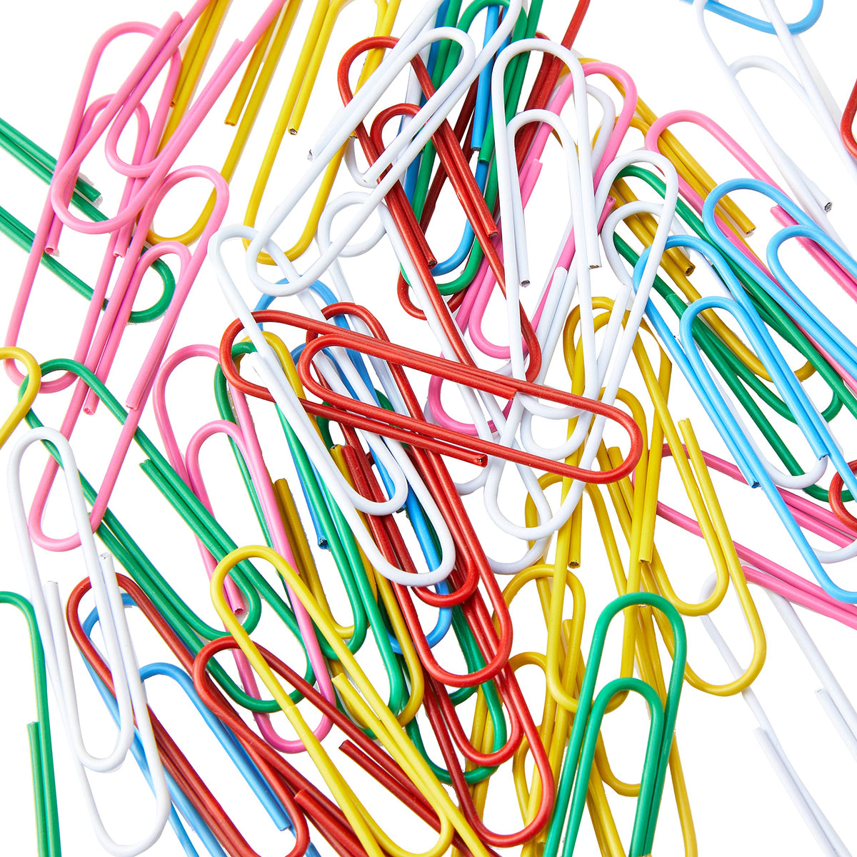 Just stationery Jumbo Paperclips - 100 Pack | Large Size | Multi Colour