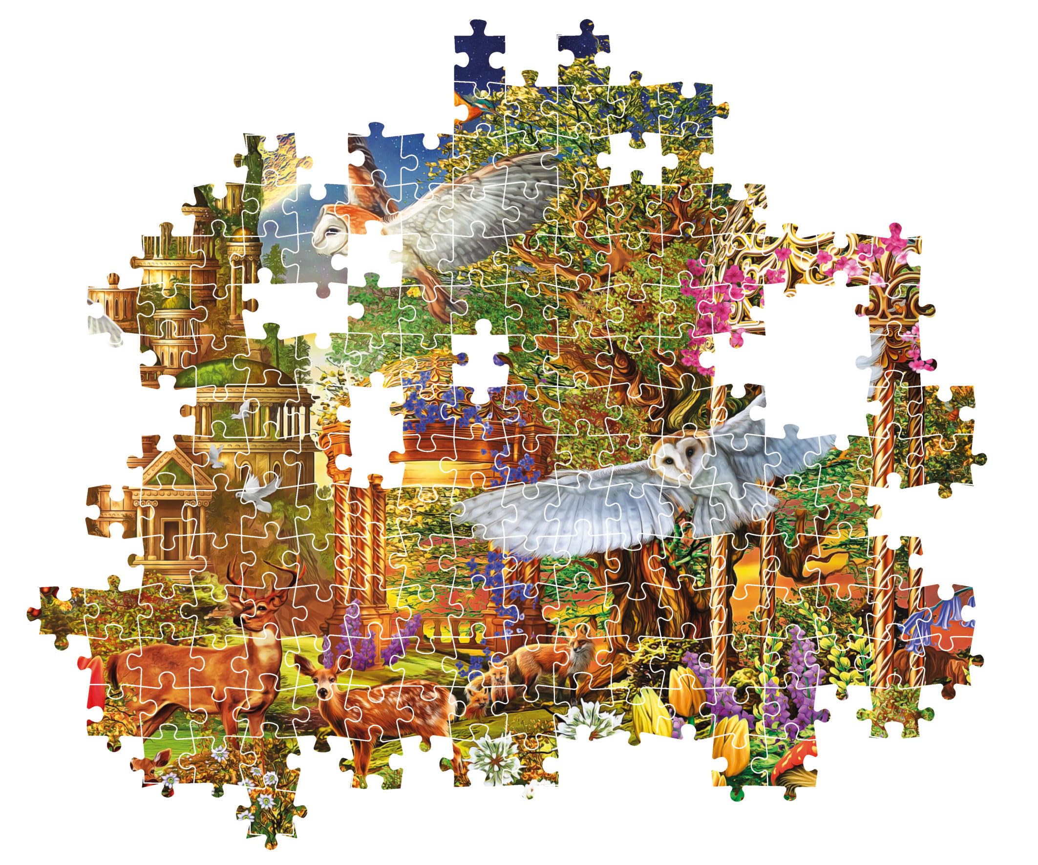 Clementoni Woodland Fantasy Garden Jigsaw Puzzle - 1500 Pieces | 59,2 x 84,3 cm 6