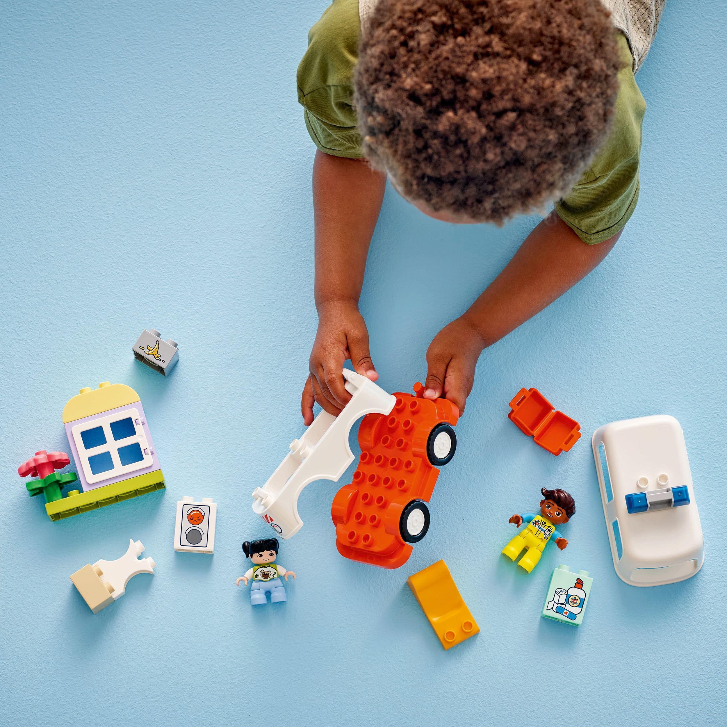 LEGO DUPLO Ambulance & Driver Set - Educational Role Play Toy for Toddlers 2+ 6