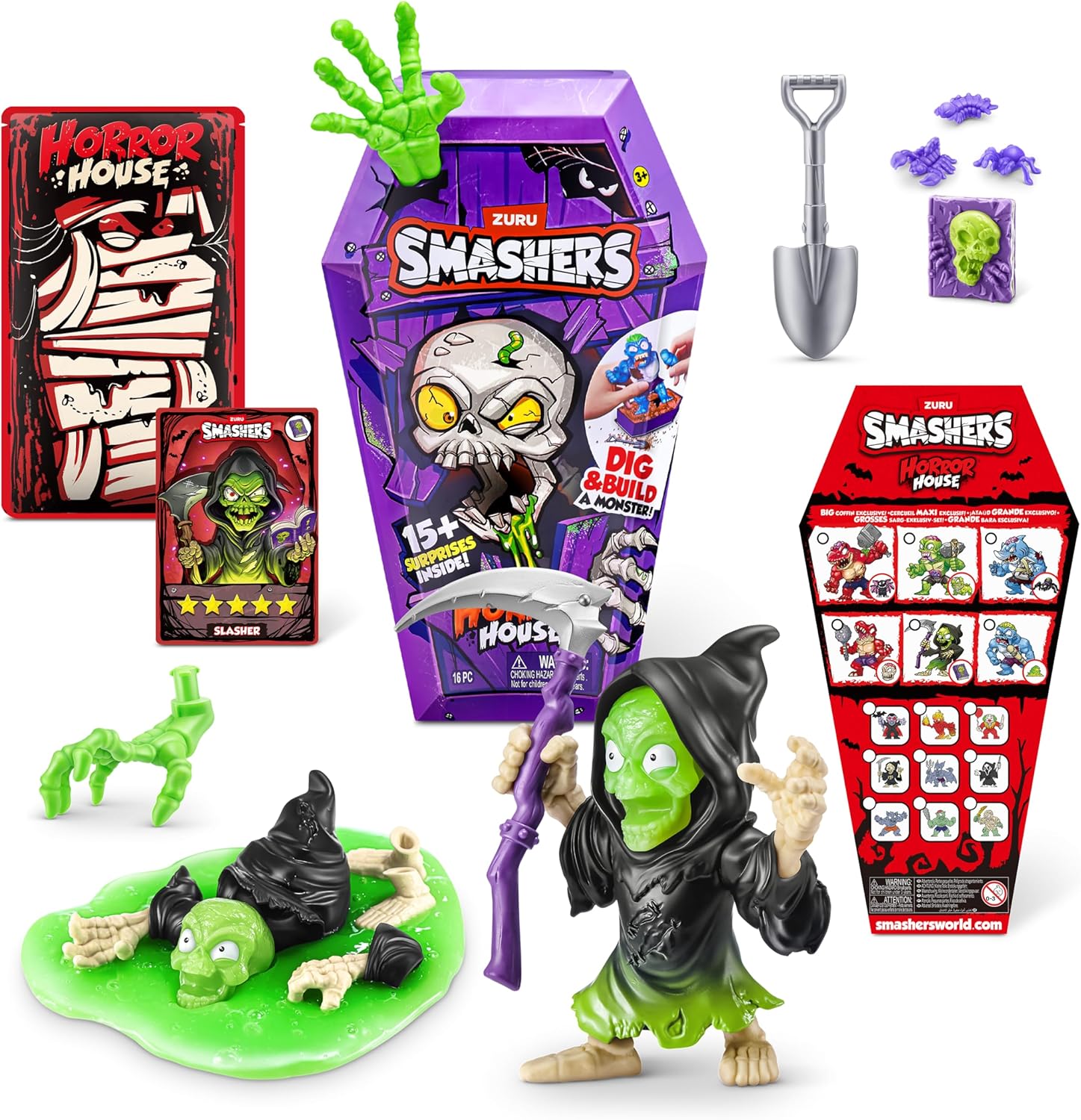 Smashers Horror House (Head Scar) by ZURU - Interactive Dig & Dissect Playset for Kids 1