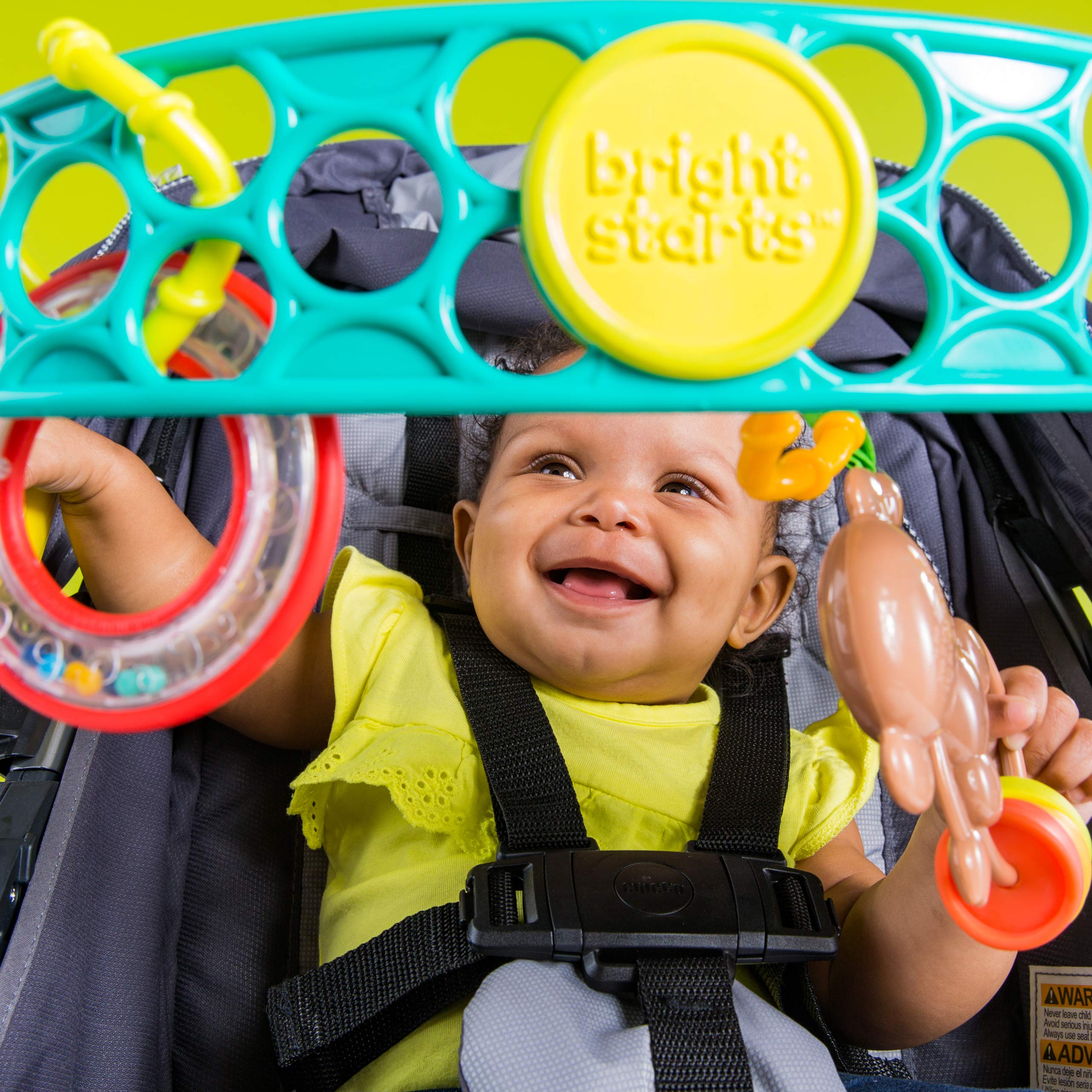 Bright Starts Oball Flex-n-Go Activity Arch - Attaches to Strollers & Carriers | Baby Activity Toy 4