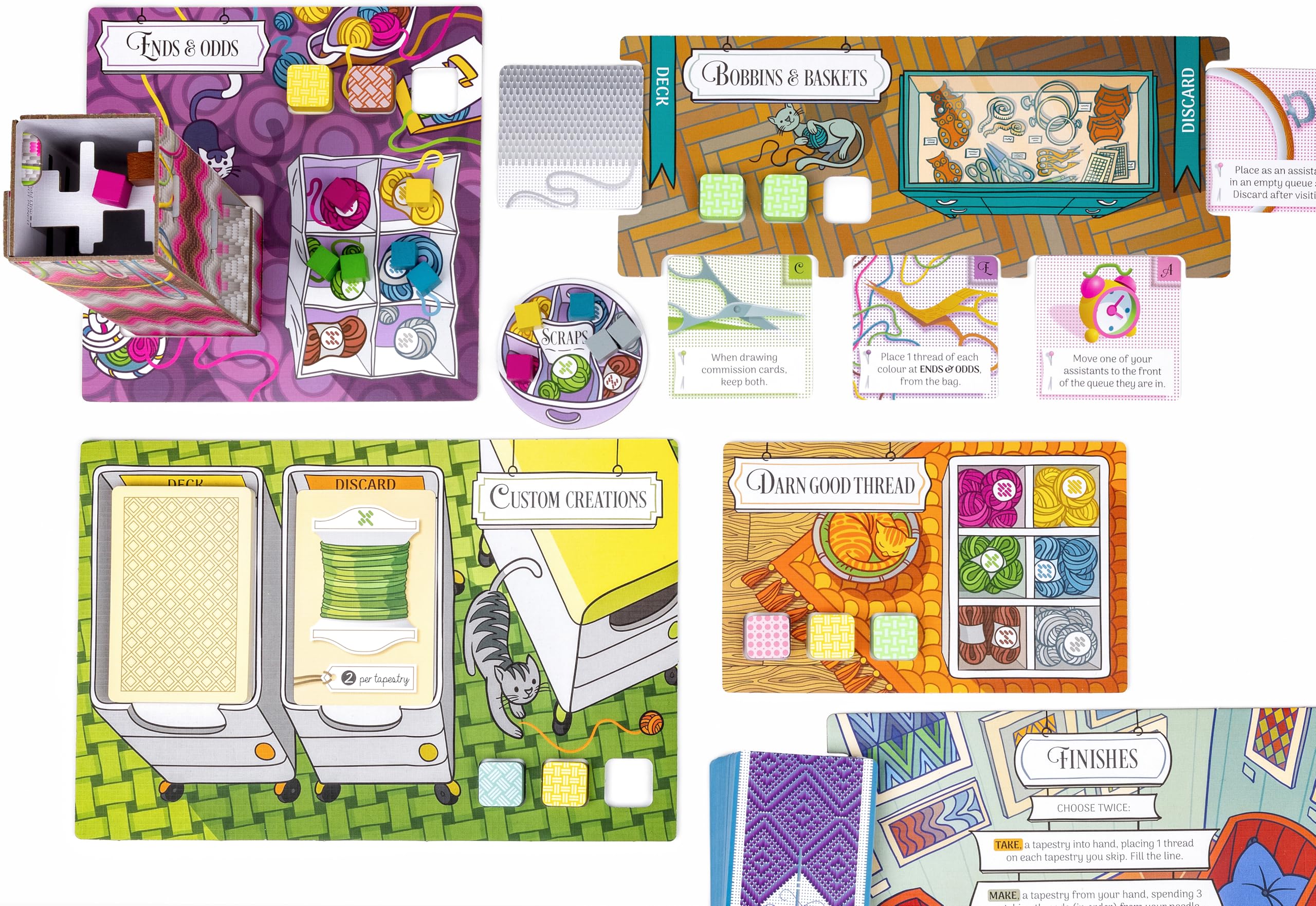 Osprey Games Threaded: A Game of Needles and Points | Worker Placement | 2-5 Players 2