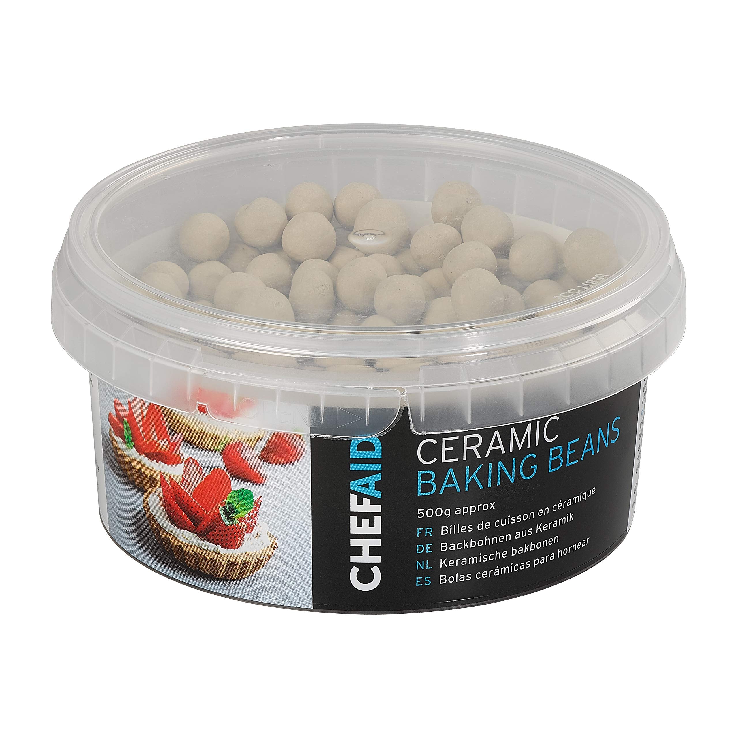 Chef Aid Ceramic Baking Beans - Prevents Pastry Shrinkage | 500g Pack | Food Safe