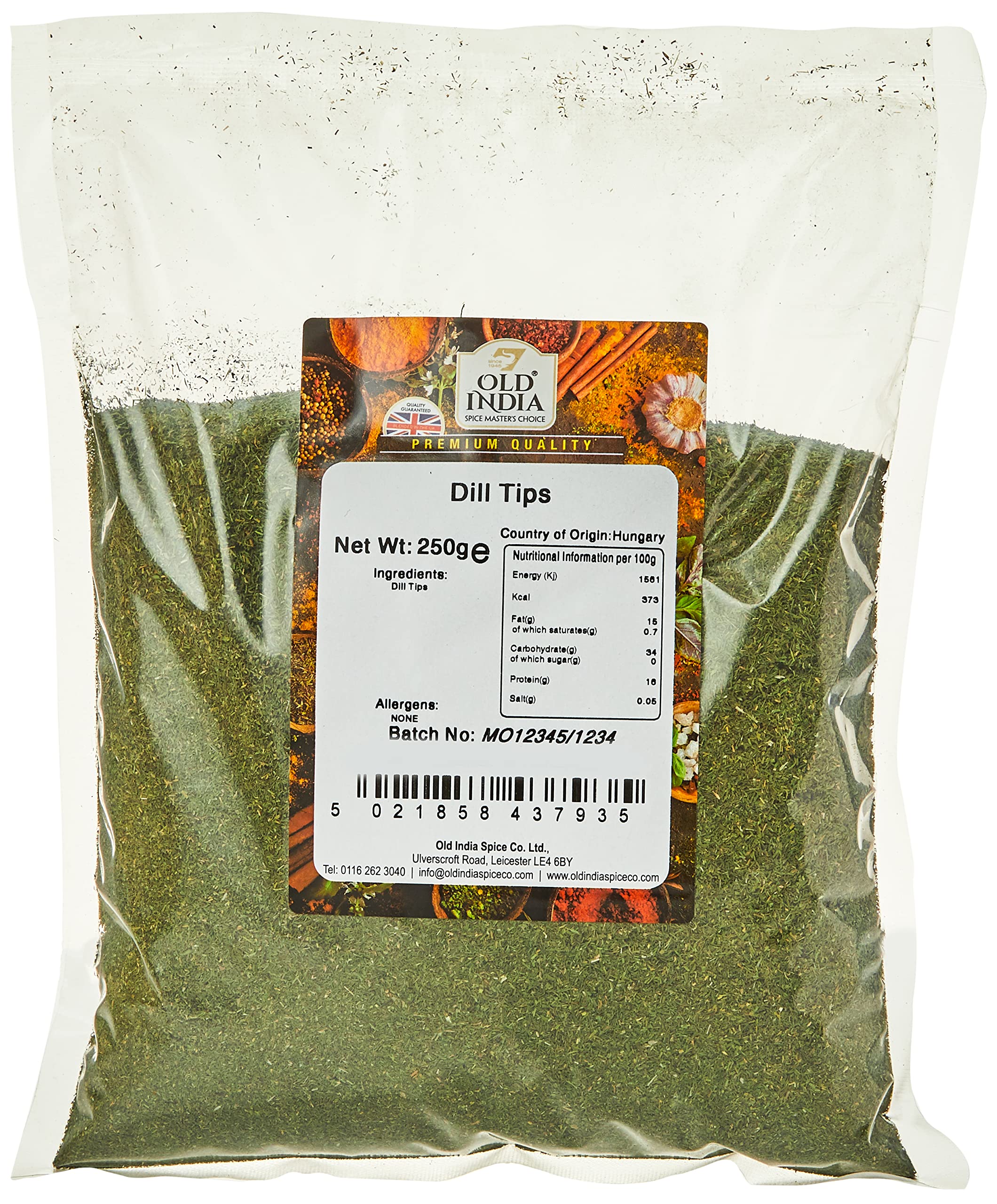 Old India Dill Tips Powder - 250g Natural Whole Spice for Curries and Soups 1