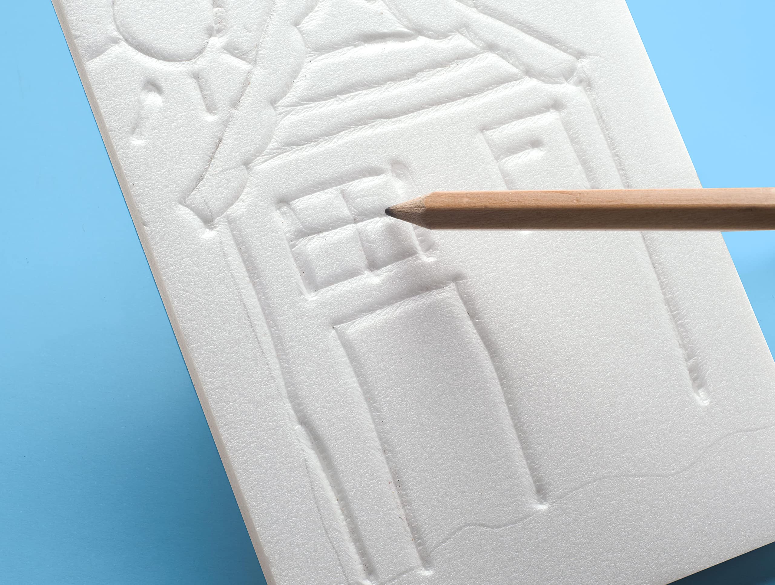 ESSDEE P6K4K Block Printing Kit for Kids - Safe Introduction to Printing | Includes PrintFoam & Ink 4