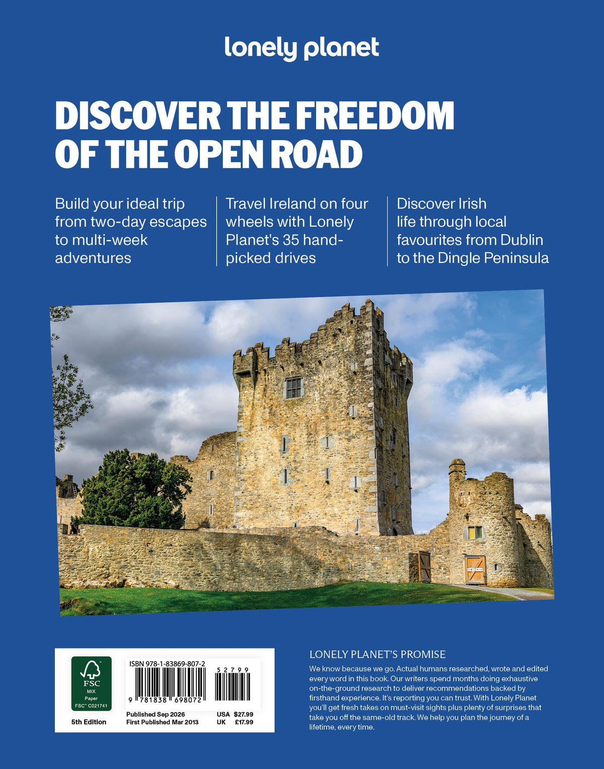 Lonely Planet Best Road Trips Ireland - 35 Driving Itineraries | Paperback | 272 Pages