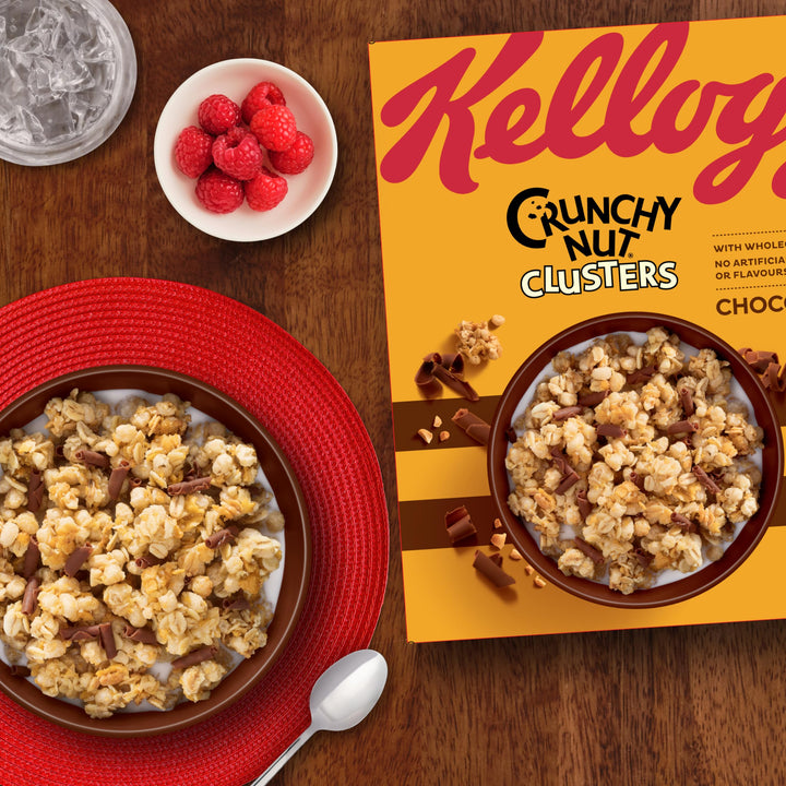Kellogg's Crunchy Nut Chocolate Clusters Breakfast Cereal, 400g