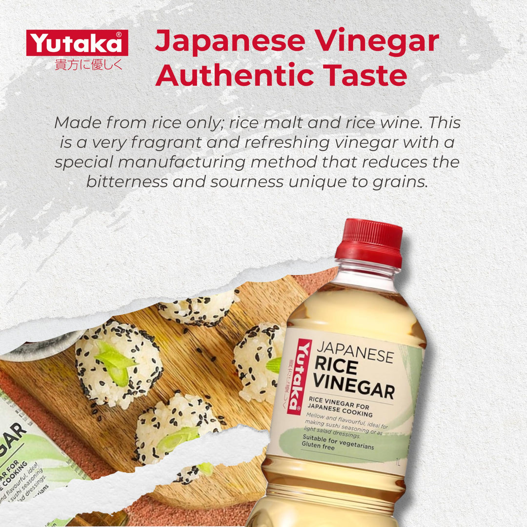 Yutaka Japanese Rice Vinegar - Gluten Free 1 Litre